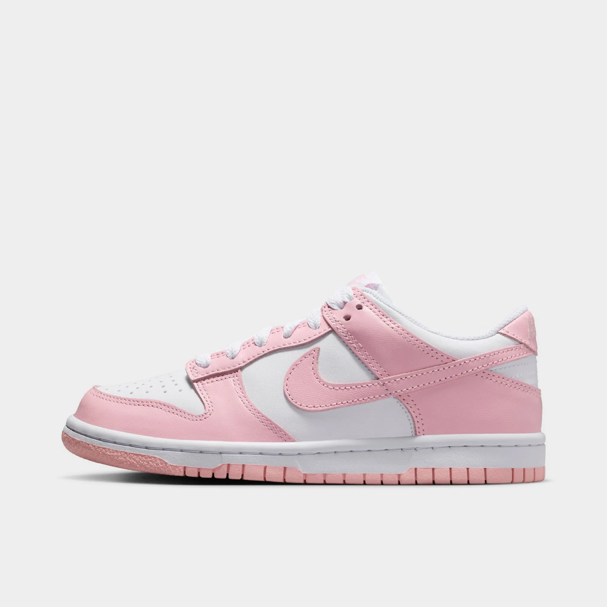 Stylish Quick Dry Liner Material Nike Dunk Low GS White / Medium Soft Pink - White