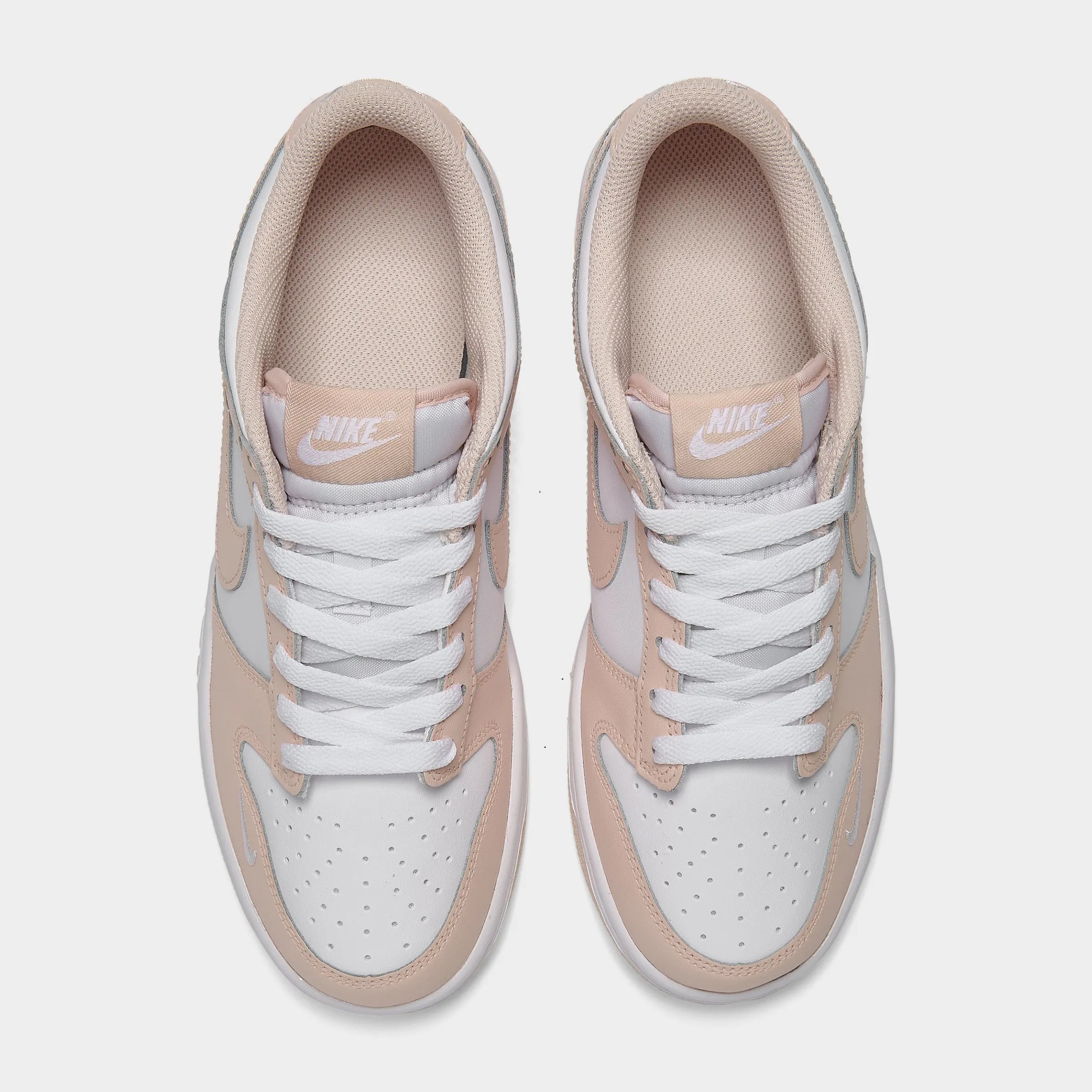 Nike Dunk Low GS White / Washed Coral Flexible Midsole