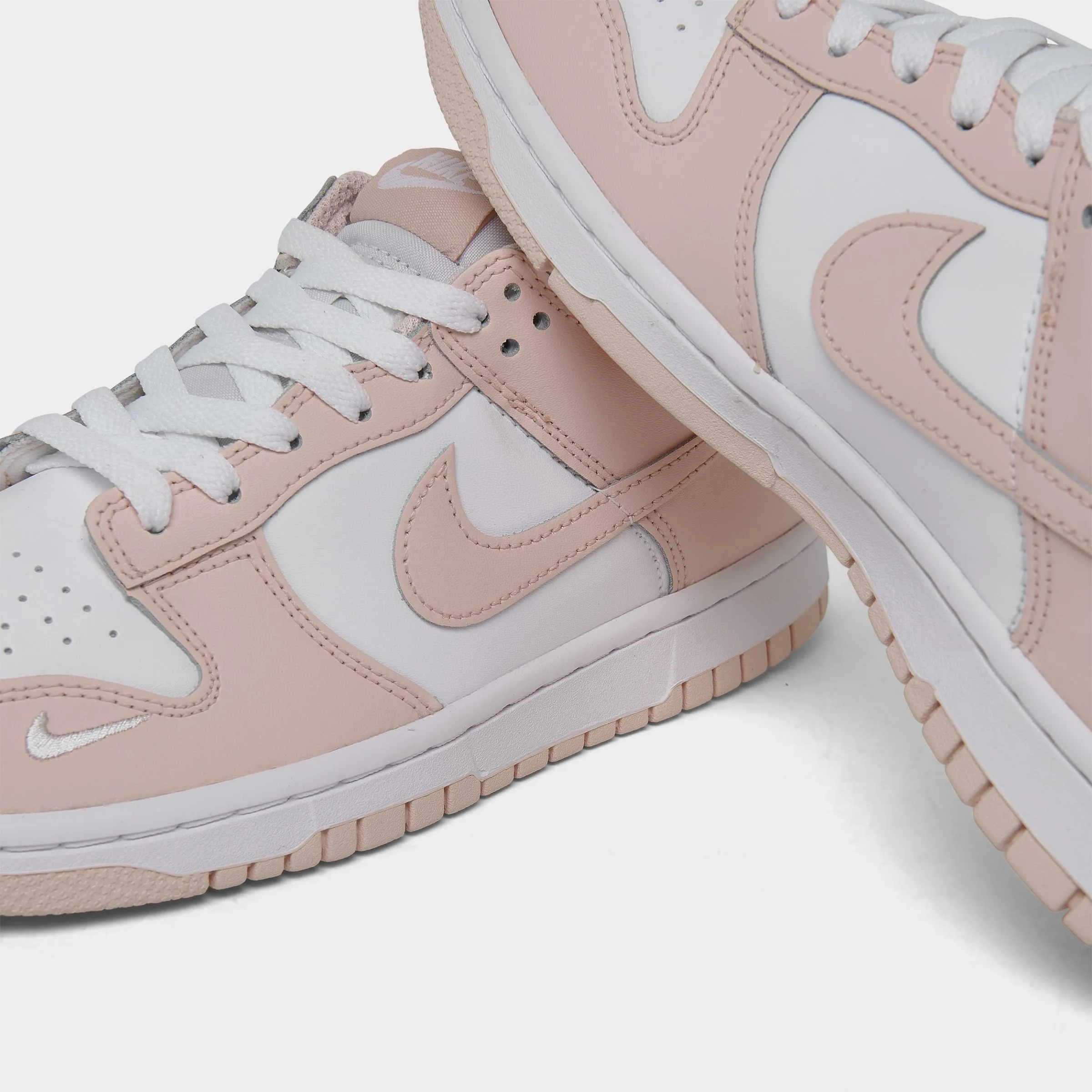 Nike Dunk Low GS White / Washed Coral Ventilated Upper Athletic Design