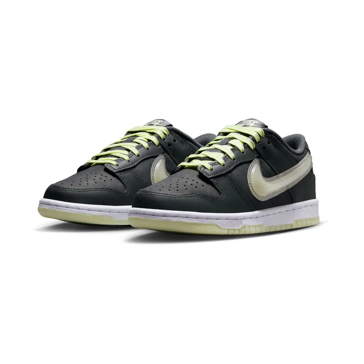 Nike Dunk Low 'Halloween Glow in the Dark' Big Kids' Shoes Vent Mesh Soft Lining