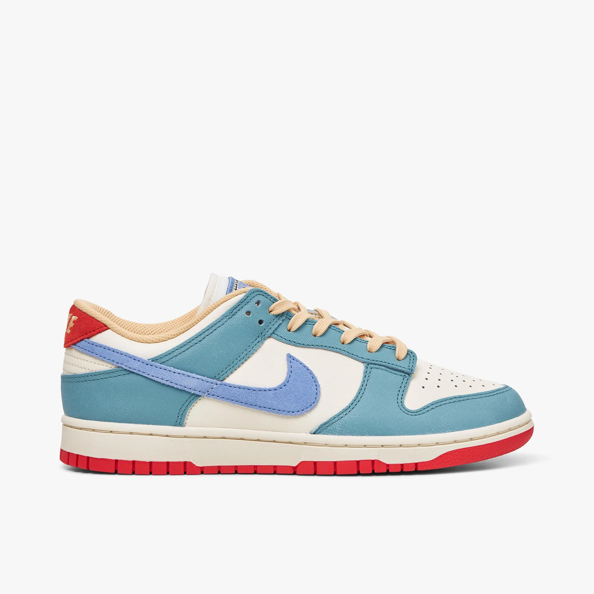 Nike Dunk Low PRM Pale Ivory / Royal Pulse - Denim Turqoise Travel Friendly
