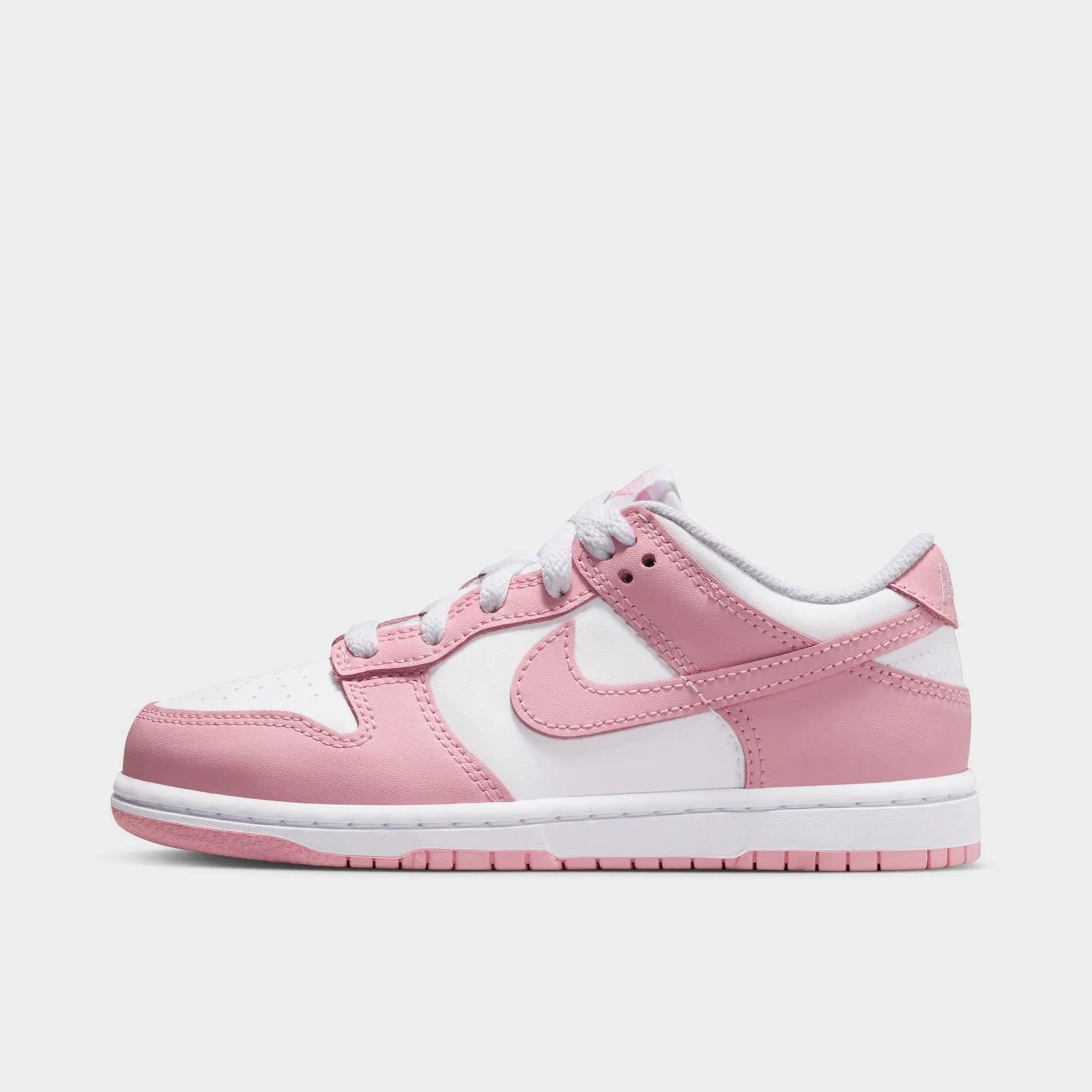 Nike Dunk Low PS White / Medium Soft Pink - White reinforced construction