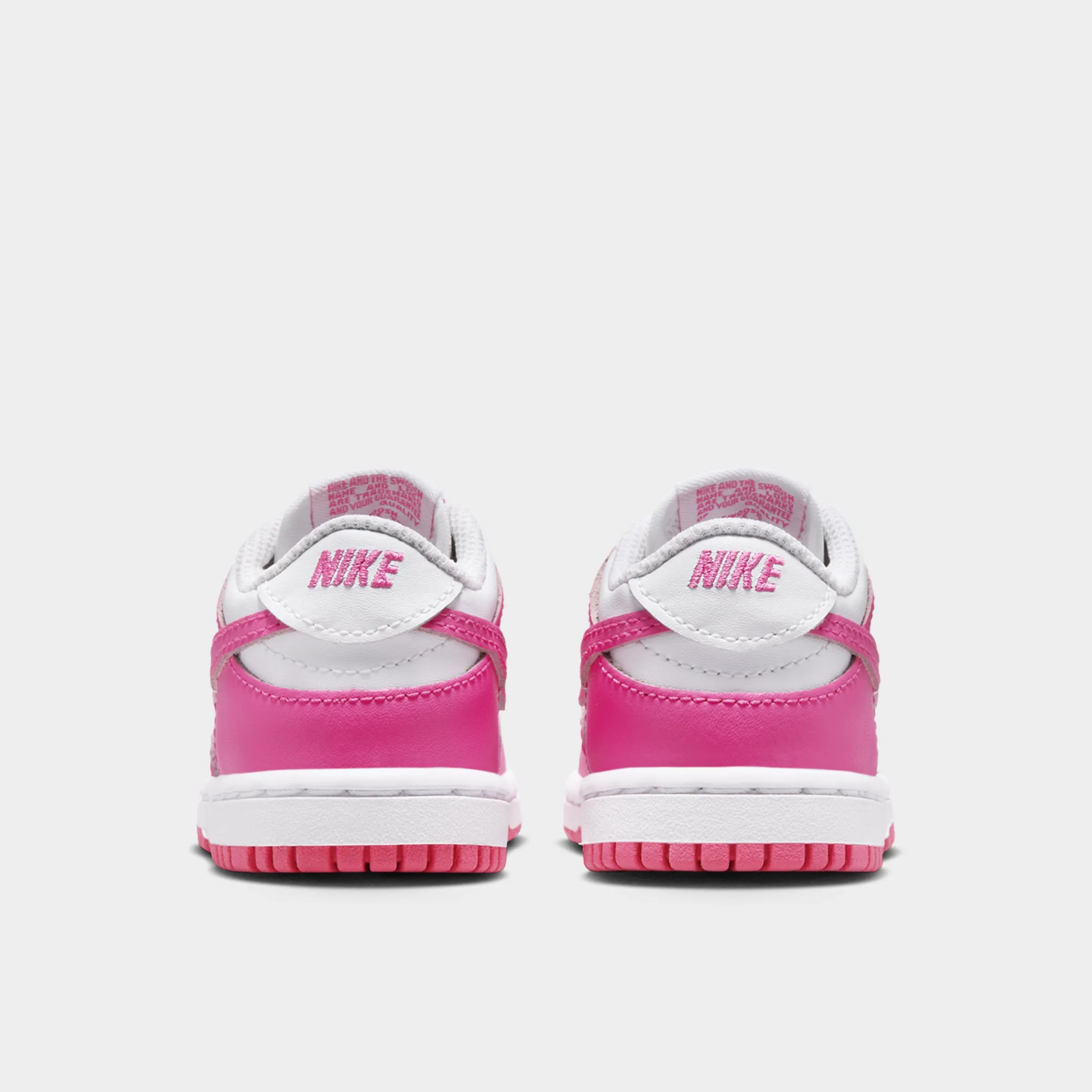Lockdown Lacing System Nike Dunk Low TD White / Laser Fuchsia
