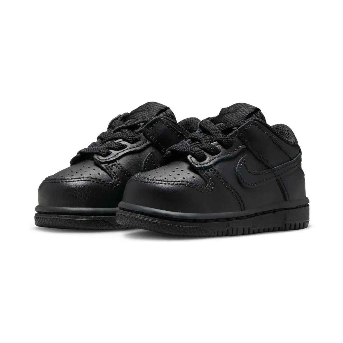 Nike Dunk Low 'Triple Black' Baby/Toddler Shoes Toe Protection