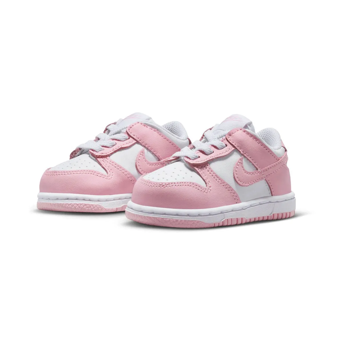 Walk Around Nike Dunk Low 'White Medium Soft Pink' Baby/Toddler Shoes