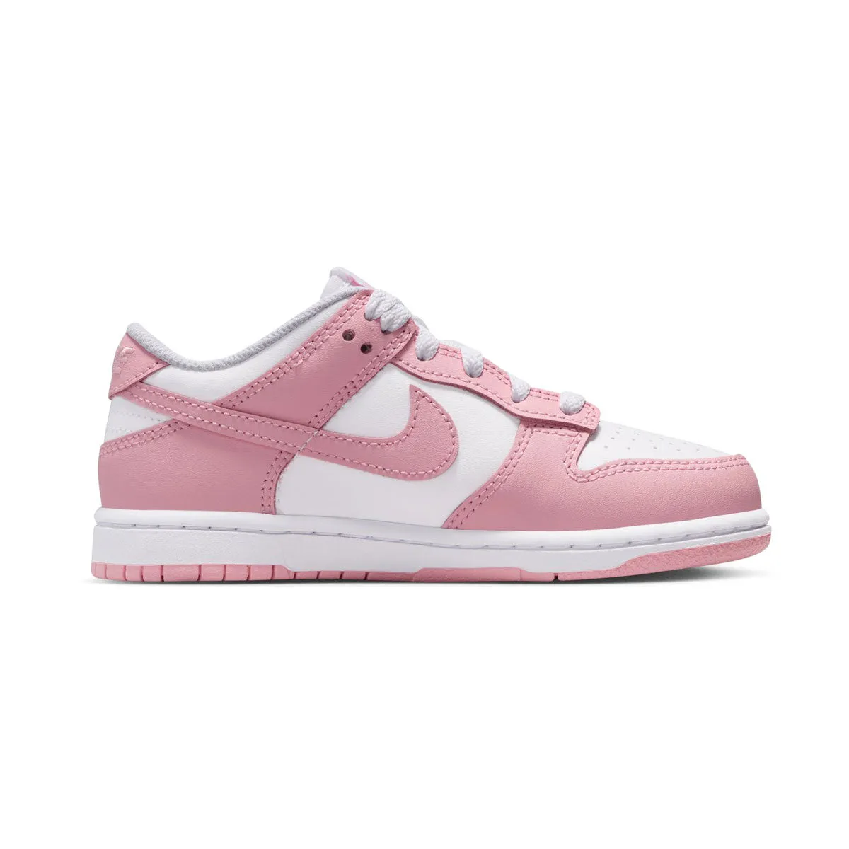 Nike Dunk Low 'White Medium Soft Pink' Little Kids' Shoes Fashion Ease Lime Fresh