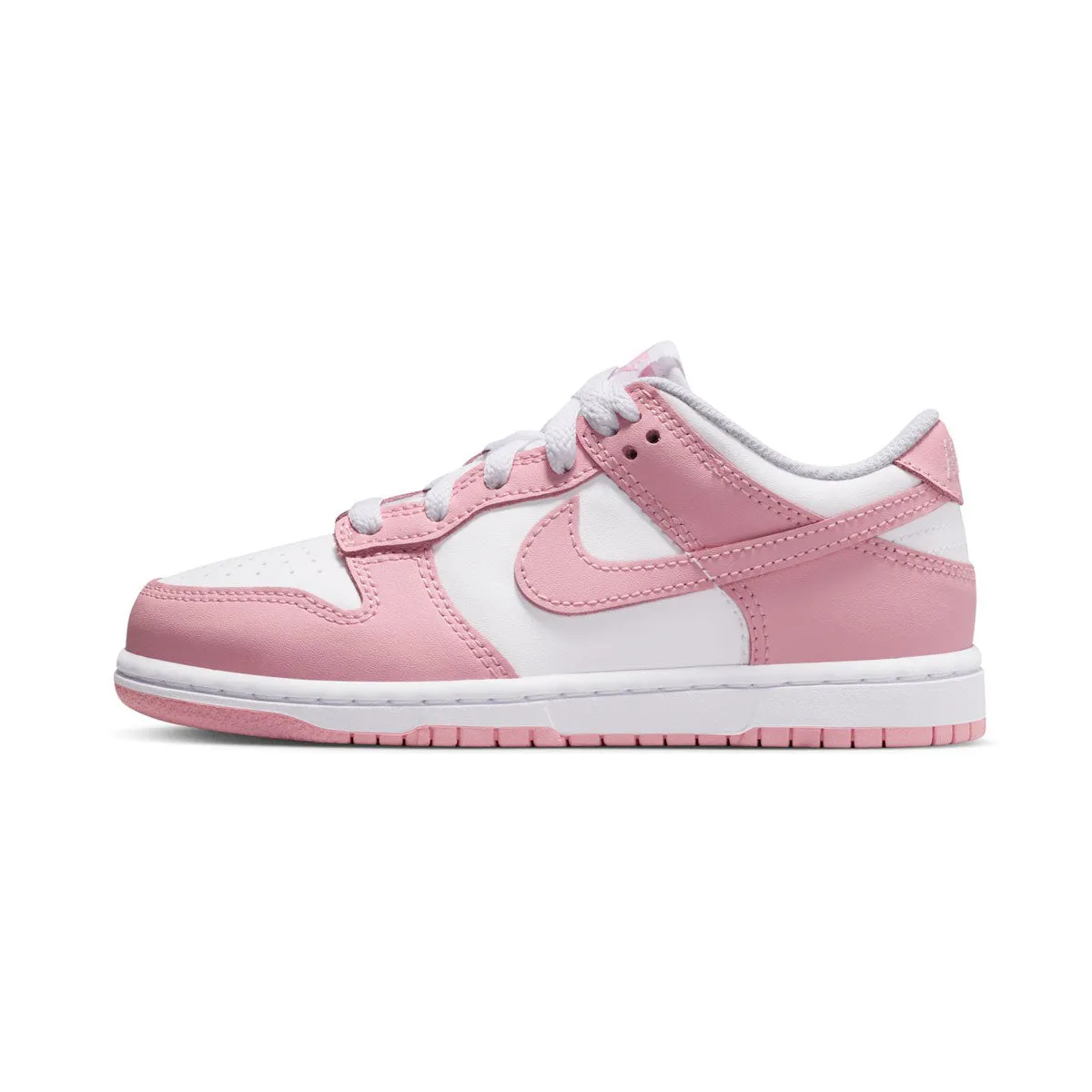 Nike Dunk Low 'White Medium Soft Pink' Little Kids' Shoes Comfy Ride Busy Life