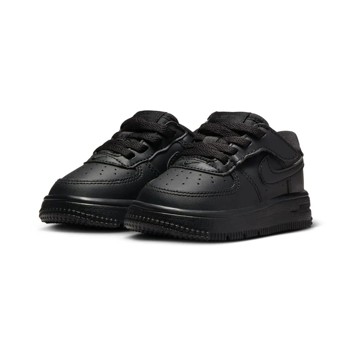 Nike Force 1 Low EasyOn 'Triple Black' Baby/Toddler Shoes Secure Band Closure