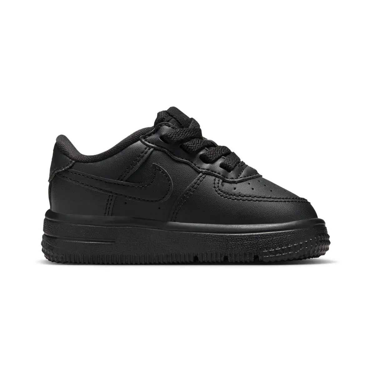 Nike Force 1 Low EasyOn 'Triple Black' Baby/Toddler Shoes Breathable Knit Sole Quick Lock