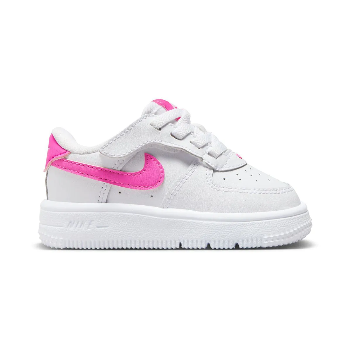 Nike Force 1 Low EasyOn 'White Laser Fuchsia' Baby/Toddler Shoes Easy Adjust