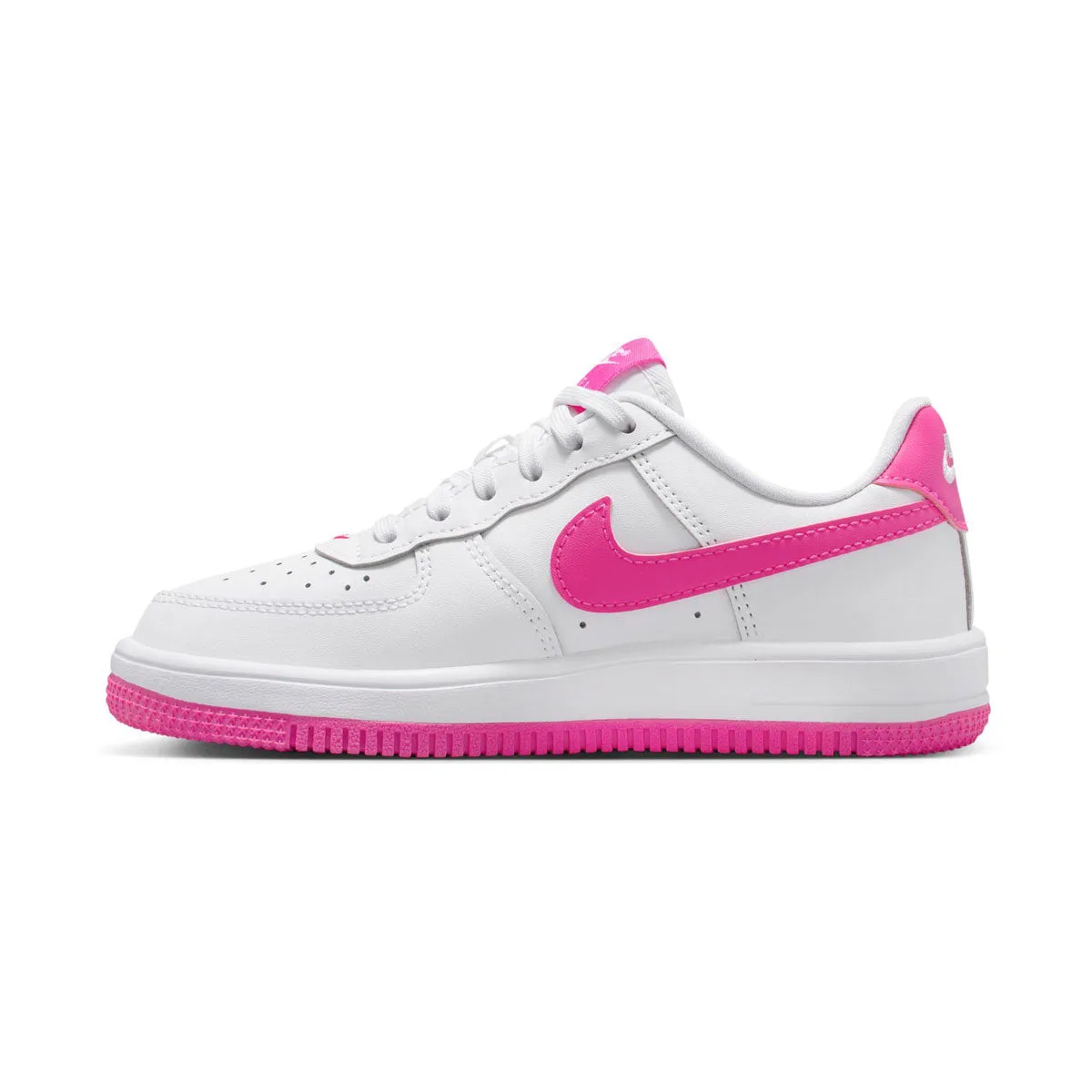 Functional Design Nike Force 1 Low 'White Laser Fuchsia' Little Kids' Shoes