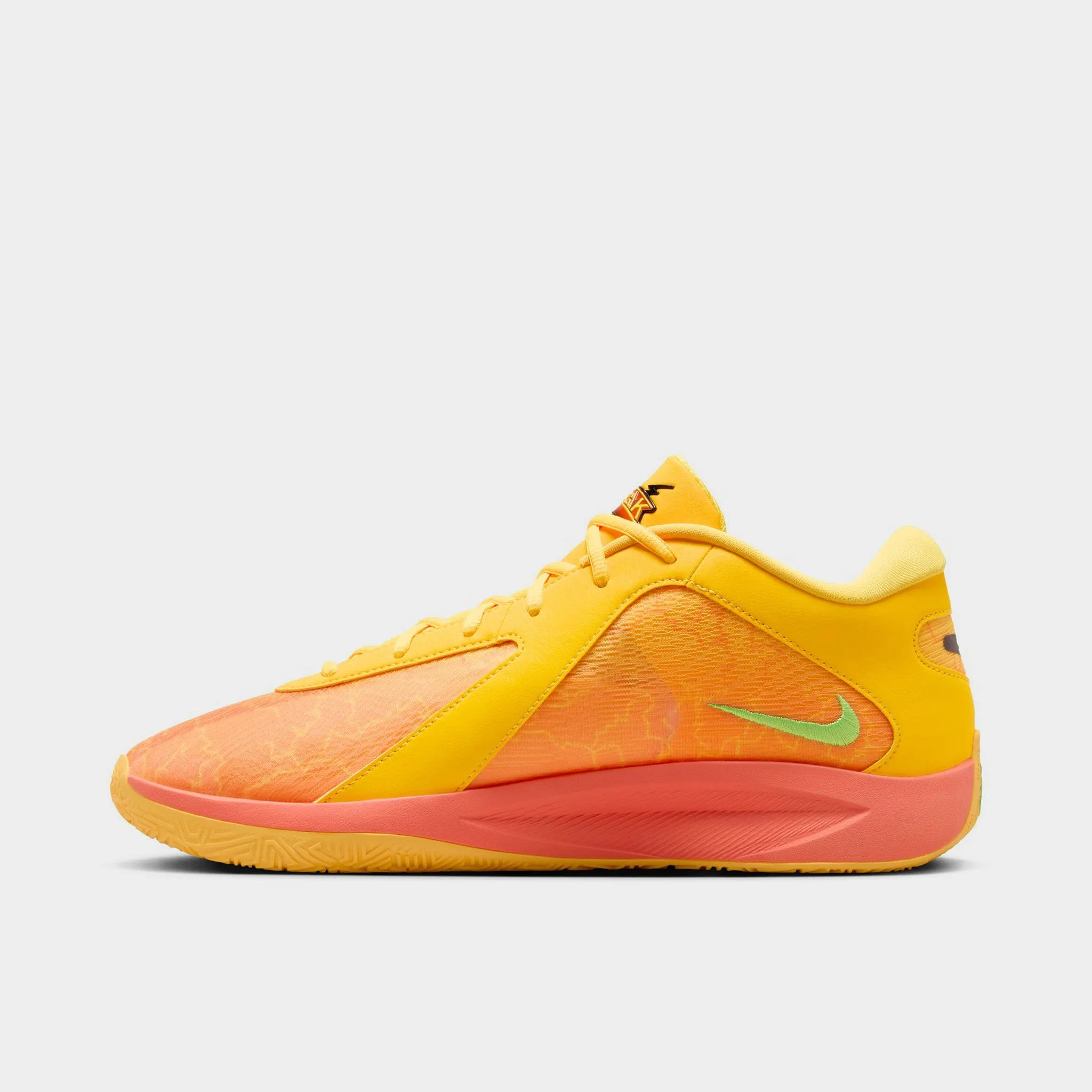 Foot Movement Boost Stain Resistant Nike Giannis Freak 6 Light Wild Mango / Action Green - Black