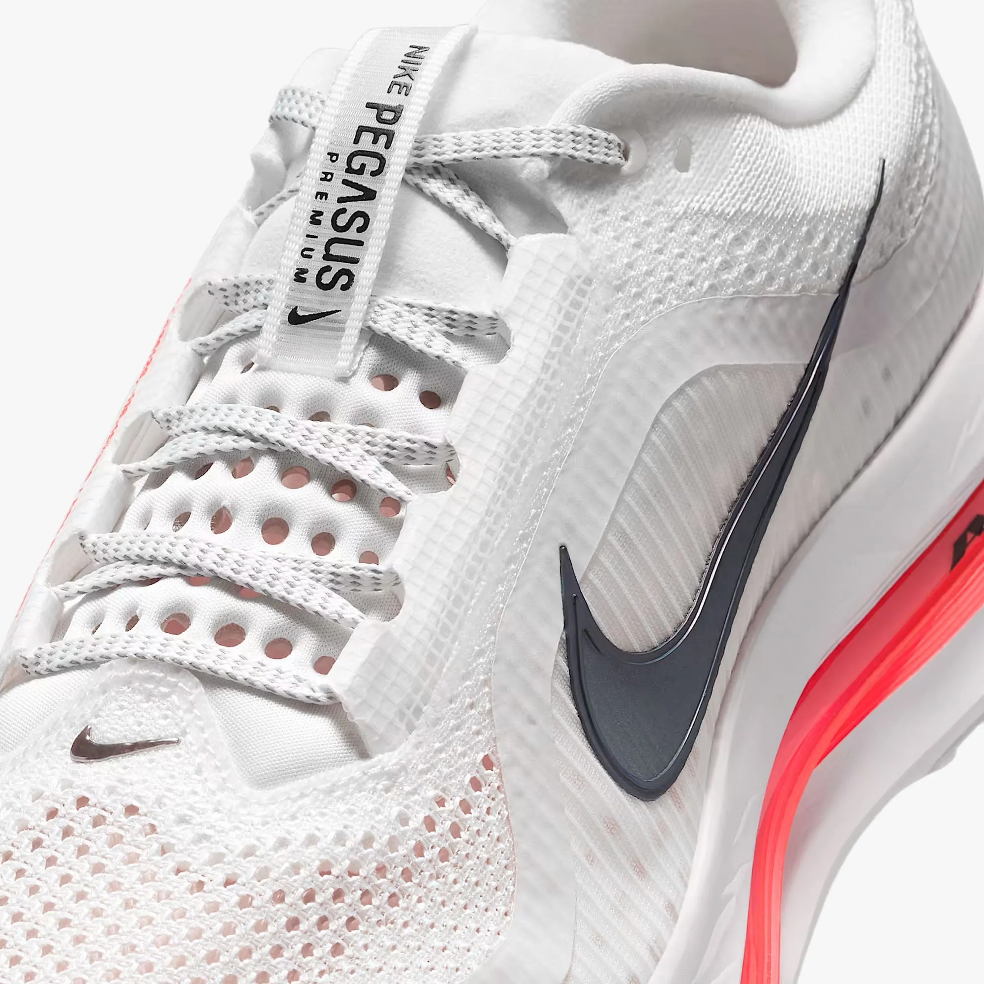 Nike Pegasus Premium Summit White / Black - Bright Crimson Padded Edge Multi Layer Insole