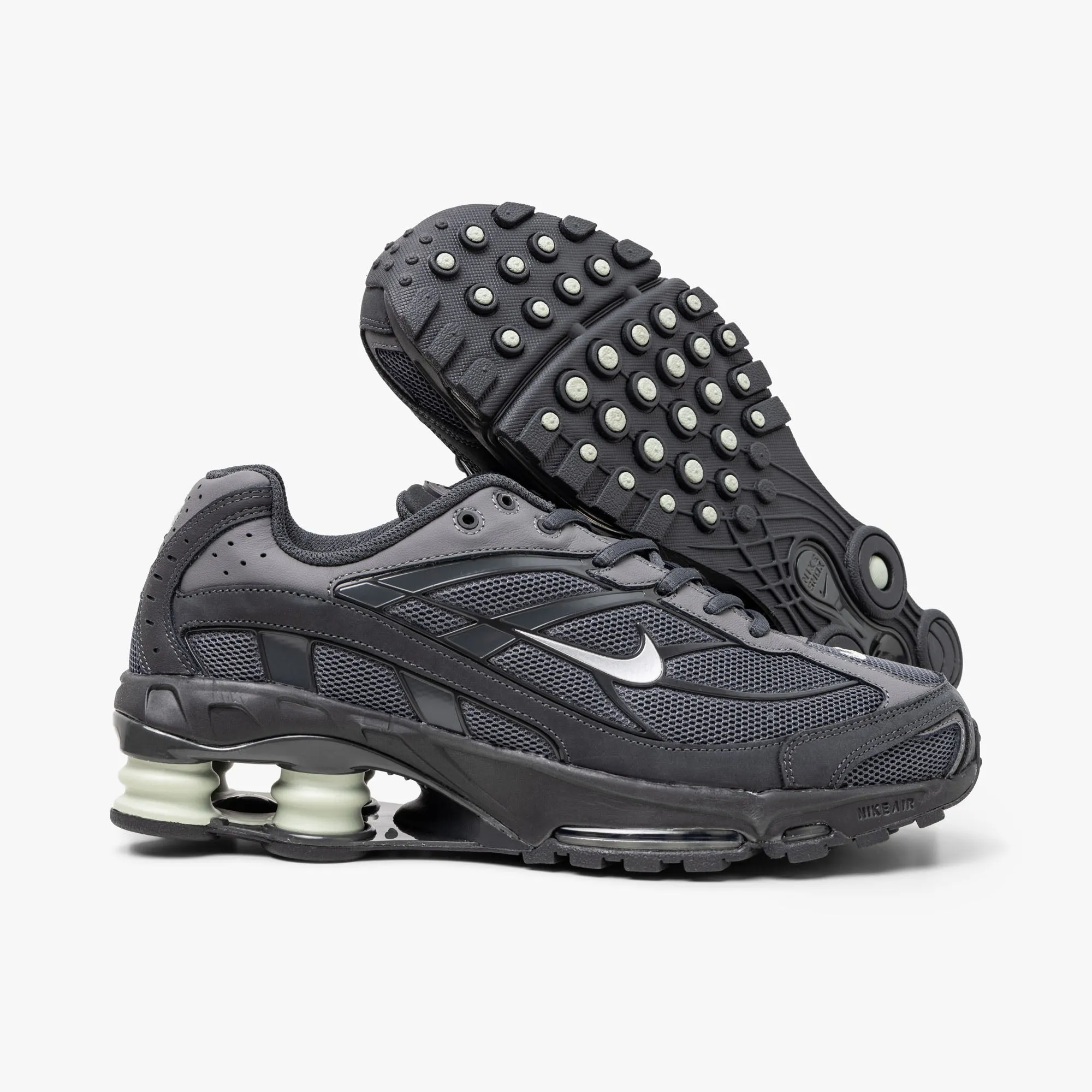 Bouncy midsole Thermoplastic Polyurethane Plate Nike Shox Ride 2 Anthracite / Jade Horizon - Iron Grey