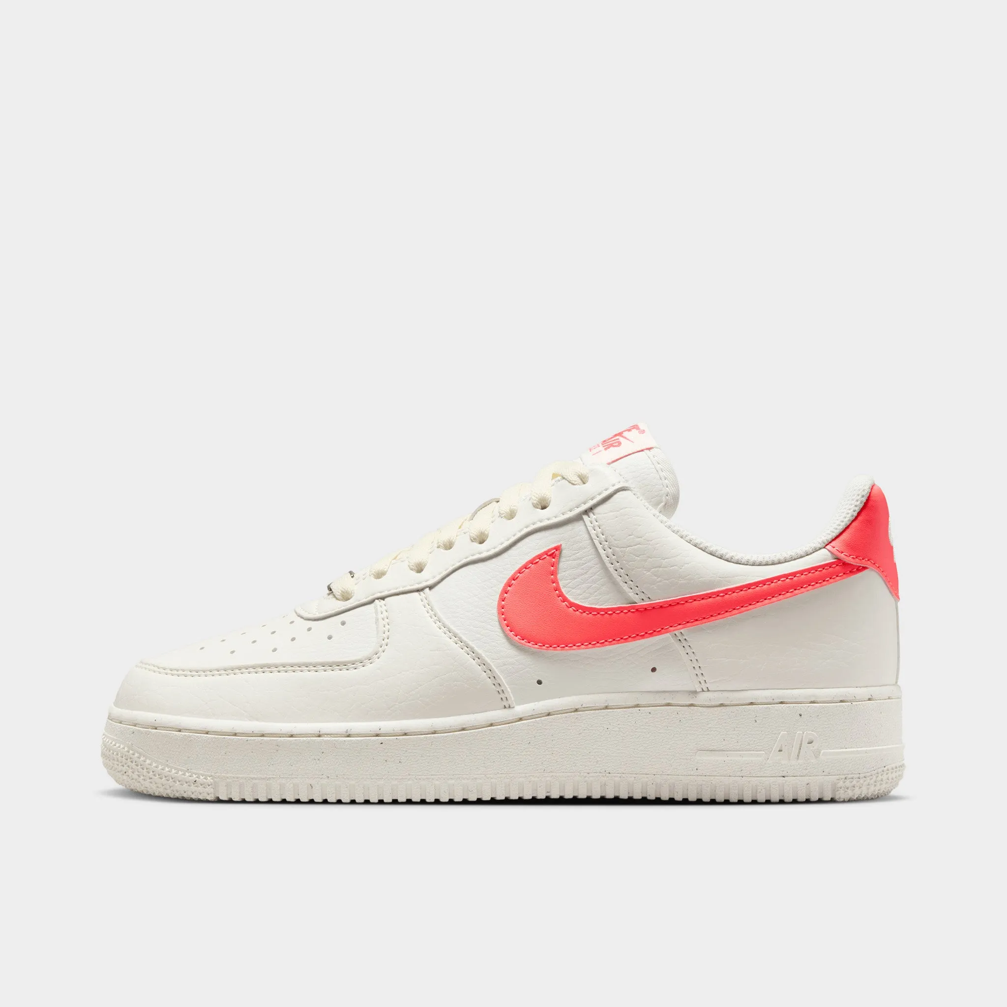 Nike Women's Air Force 1 '07 Next Nature Sail / Sail -  Hot Lava Responsive Cushion