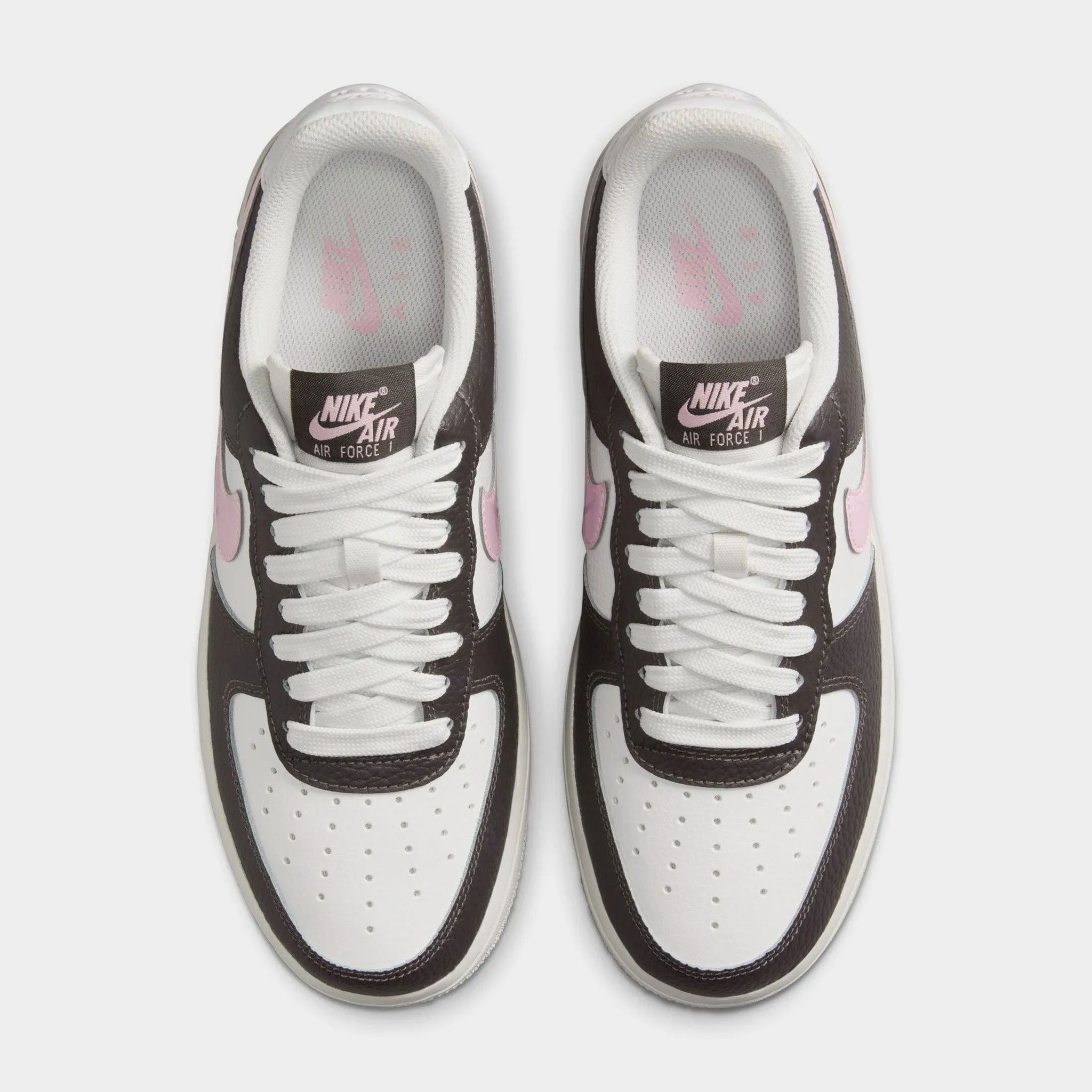 Strategic Traction Pattern Zip Up Style Nike Women's Air Force 1 '07 Summit White / Pink Foam - Medium Ash