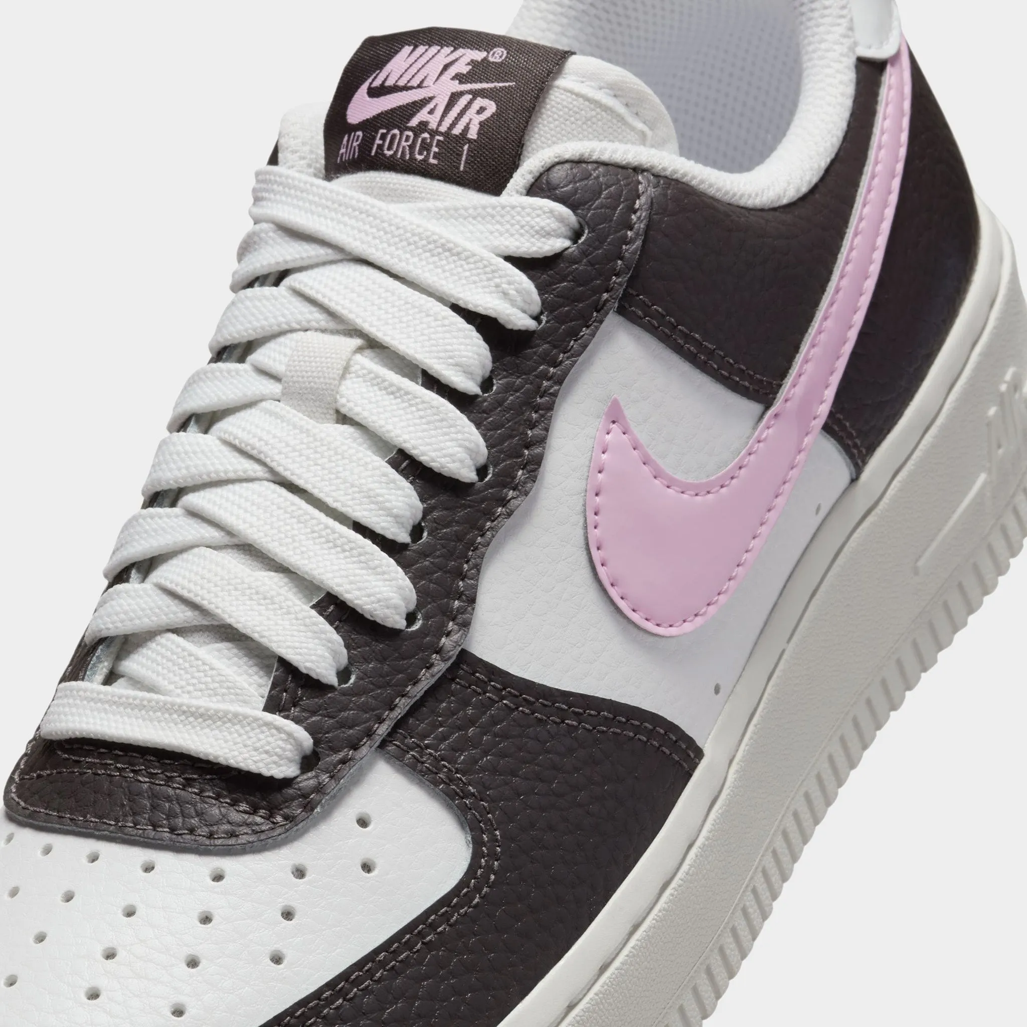 Nike Women's Air Force 1 '07 Summit White / Pink Foam - Medium Ash Reliable Footwear Slip Resistant Grooves