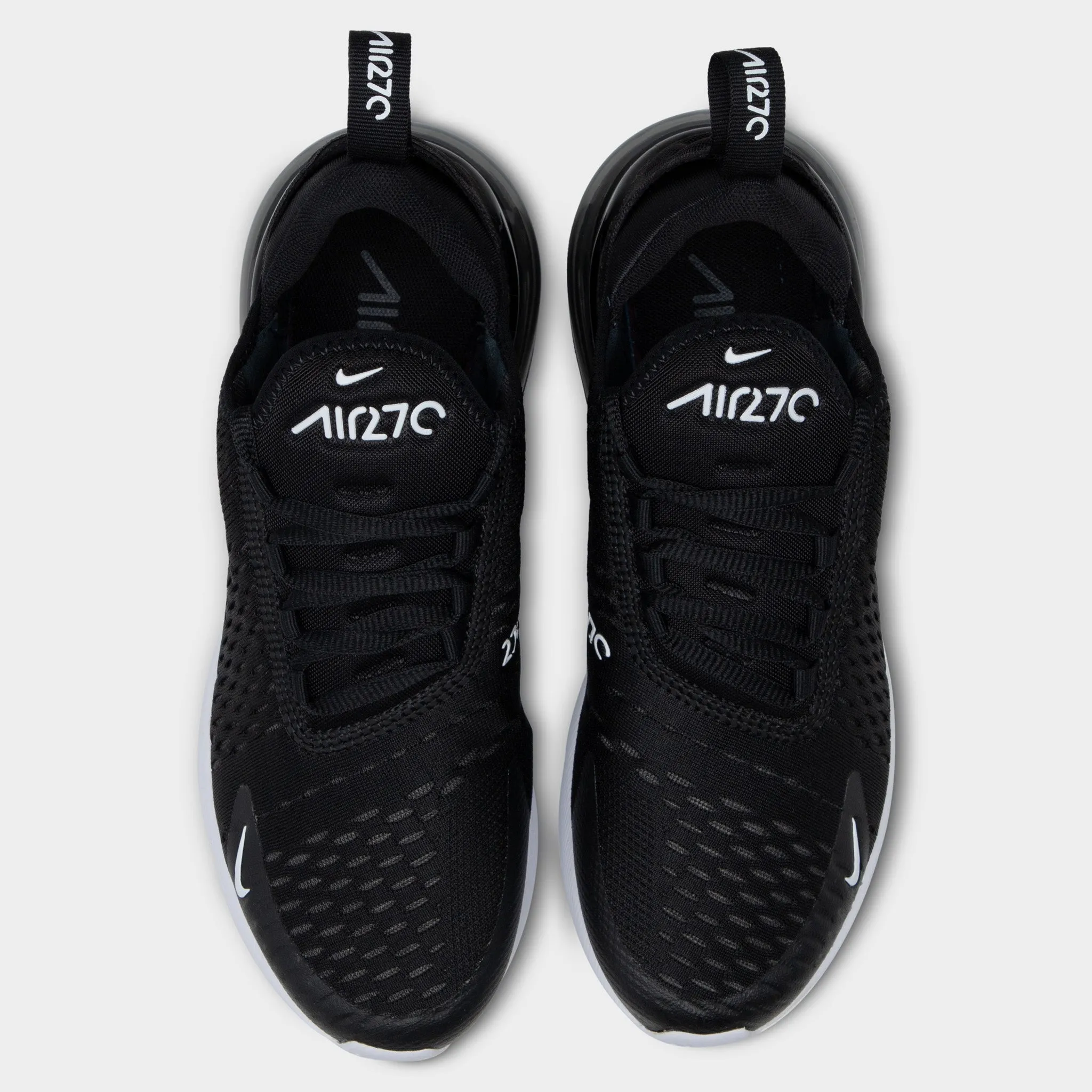 Nike Women's Air Max 270 Black / Anthracite - White running in a spinning studio shoes