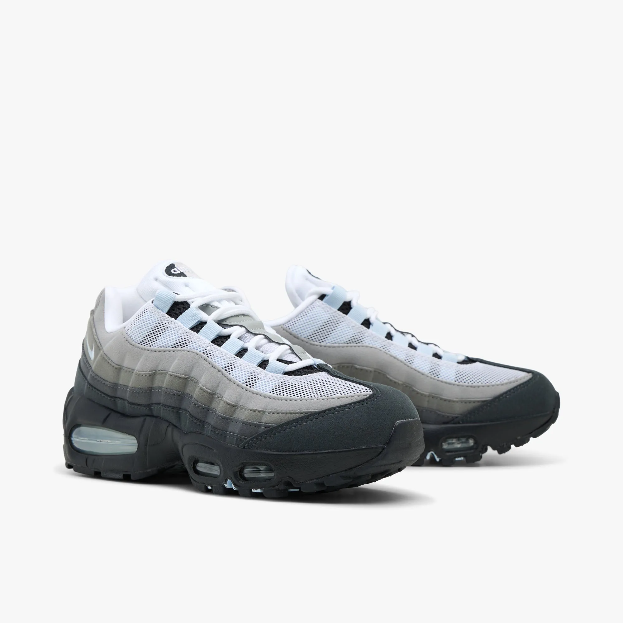 Nike Women's Air Max 95 OG Black / Blue Tint - White Cooling system Breathable layers