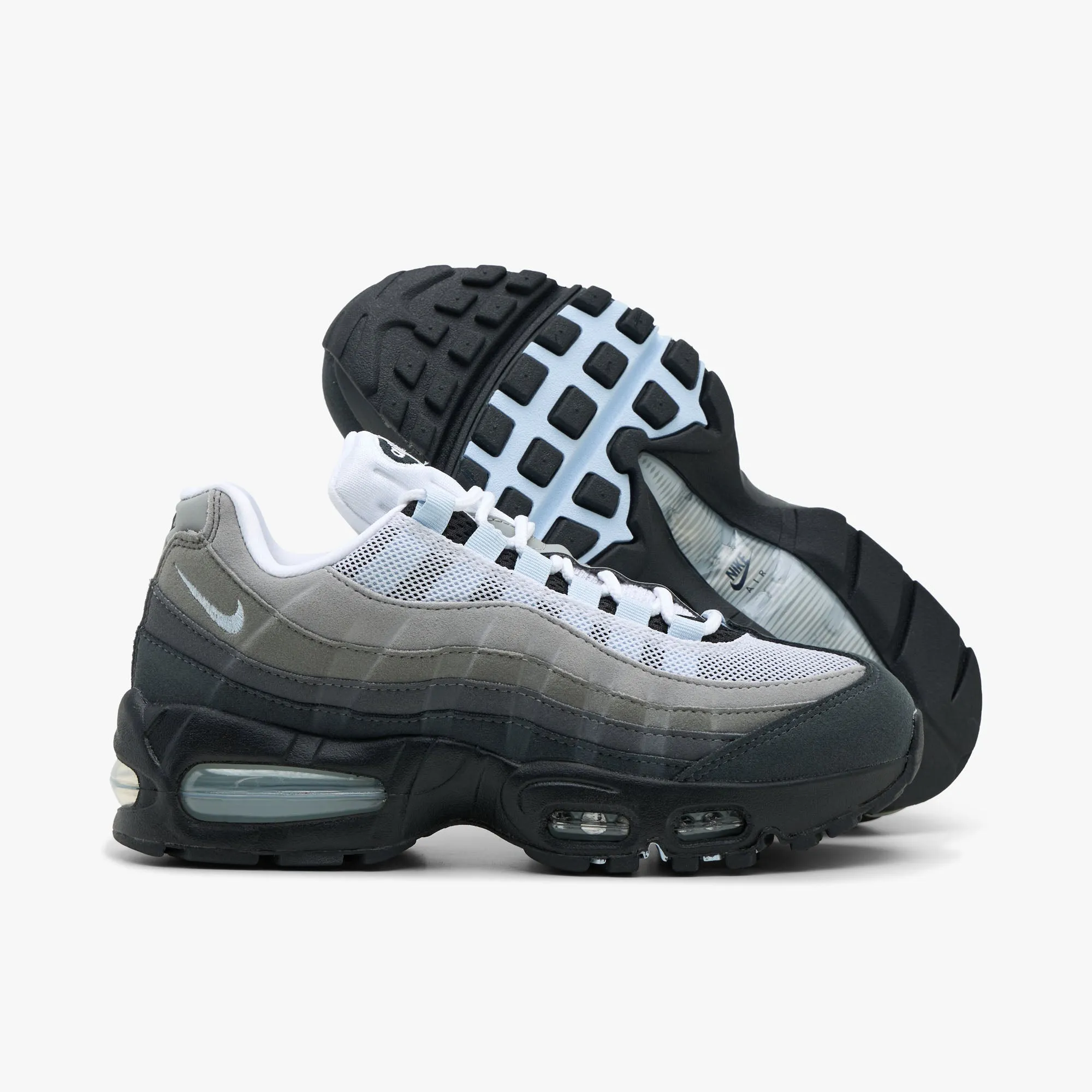 Non Slip Heel Nike Women's Air Max 95 OG Black / Blue Tint - White