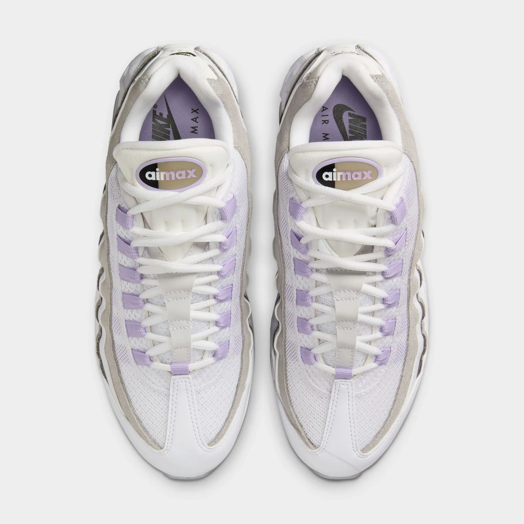 daylight high - intensity running option Nike Women's Air Max 95 White / Hydrangeas - Light Graphite