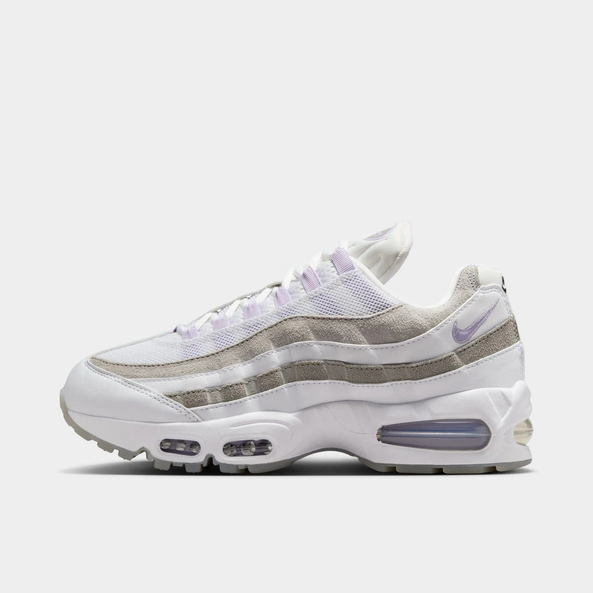 Comfortable Fitment summer running shoes Nike Women's Air Max 95 White / Hydrangeas - Light Graphite