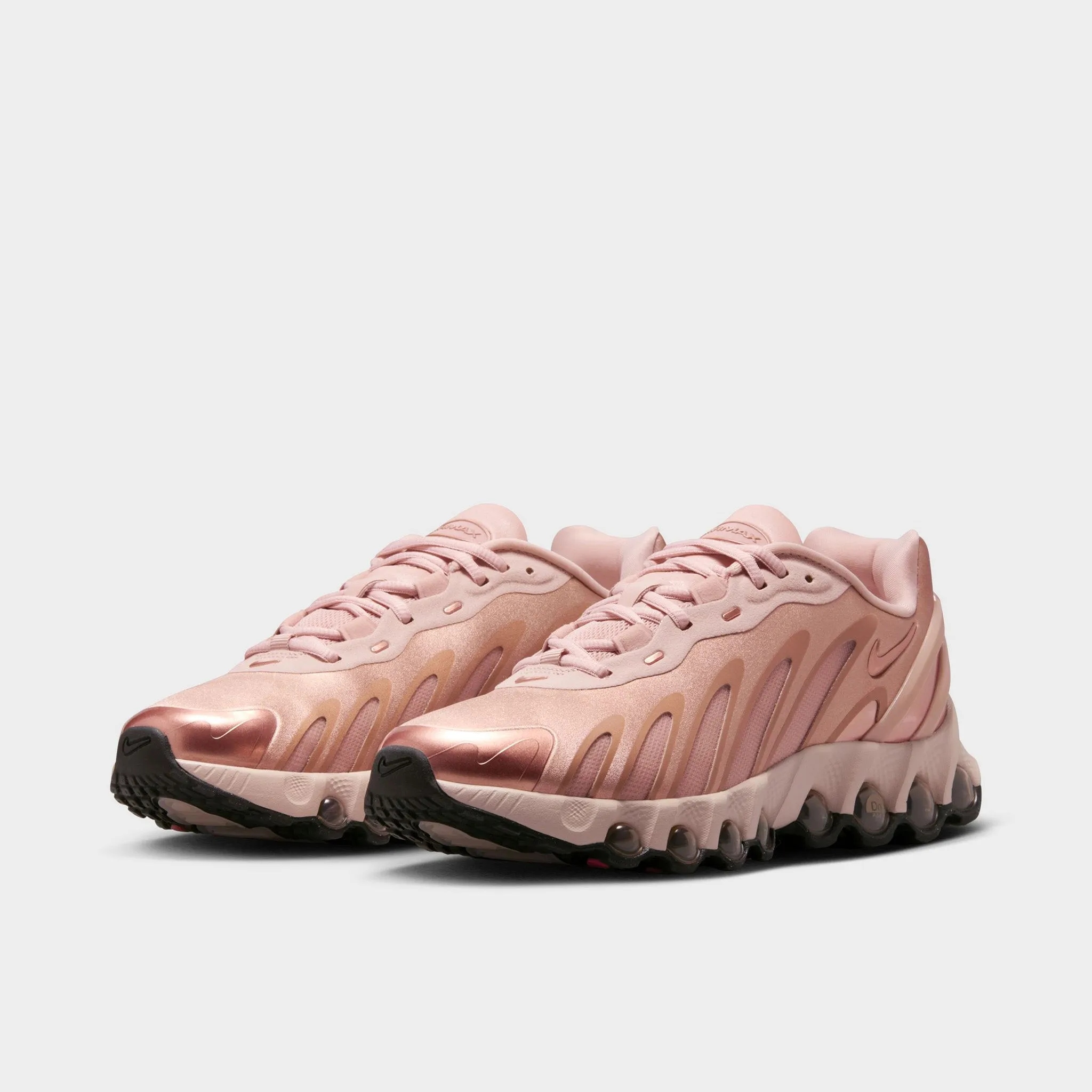 Nike Women's Air Max Dn8 Metallic Red Bronze / Black - Particle Beige Roll Bar pom - pom - decorated running shoes