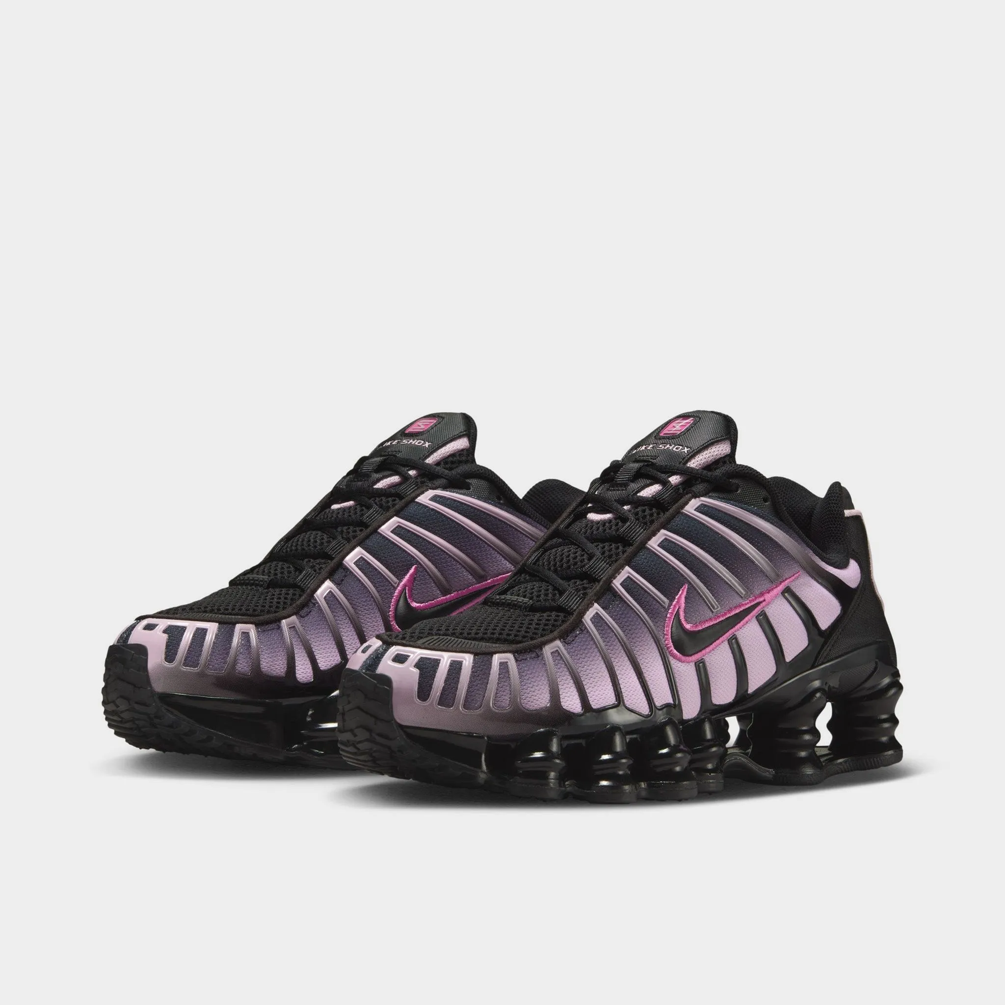 Nike Women's Shox TL Black / Black - Playful Pink tapered - toe shoes High Top