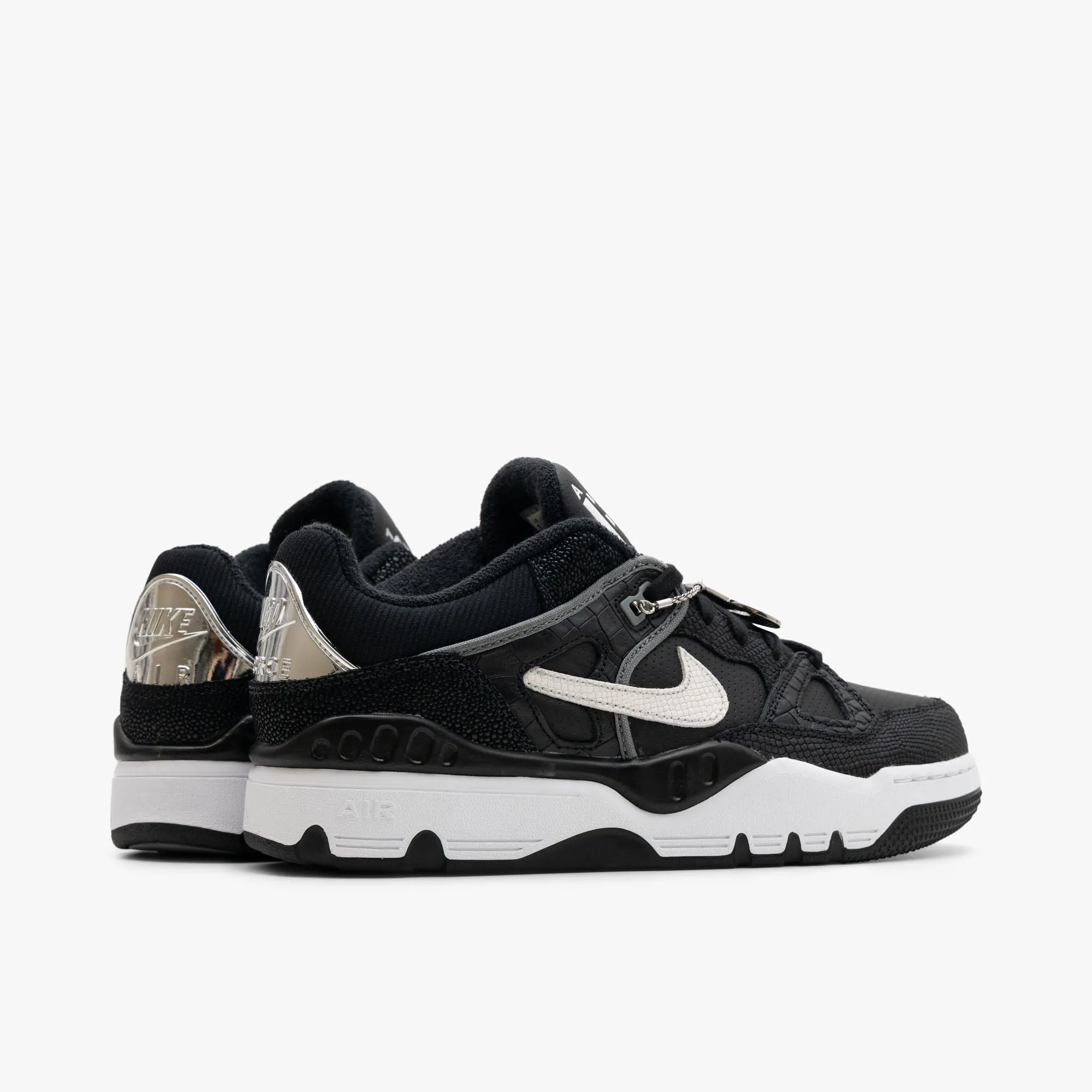 Reinforced Heel Counter Trend-setting ease Nike x NIGO Air Force 3 Low SP Black / White - Smoke Grey