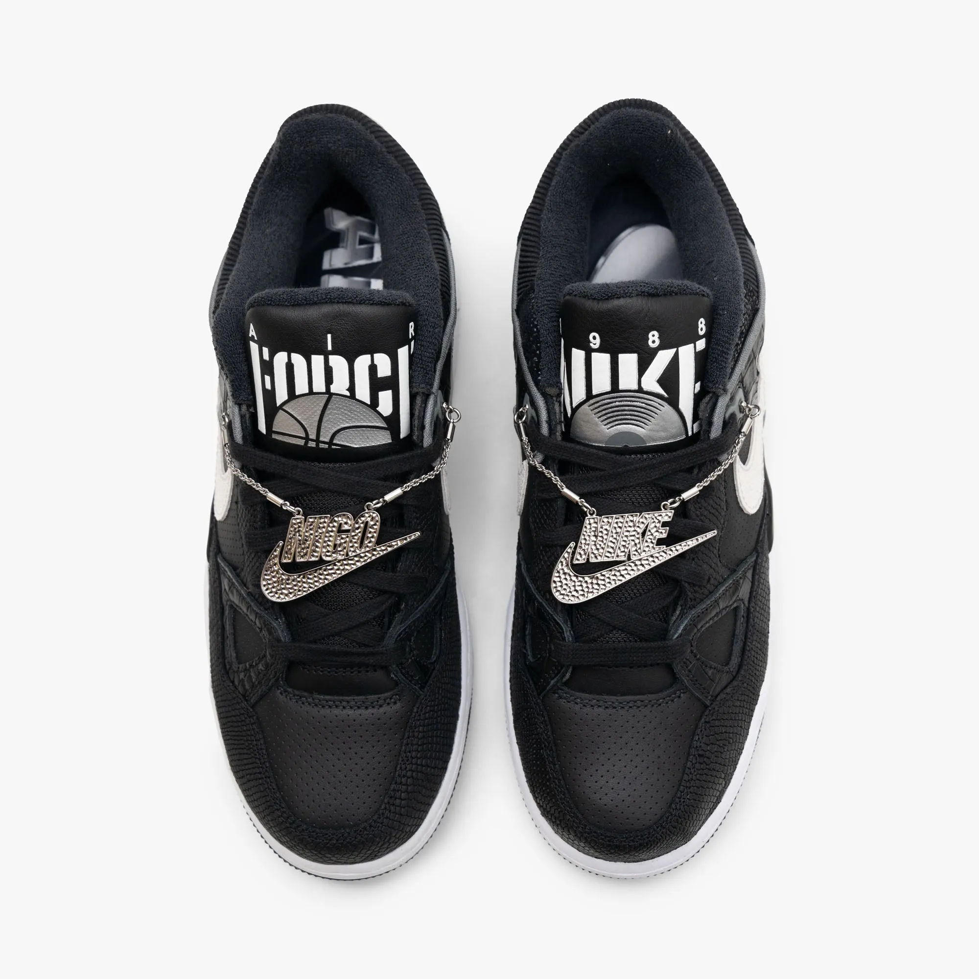 Meet Walk subtle style Nike x NIGO Air Force 3 Low SP Black / White - Smoke Grey
