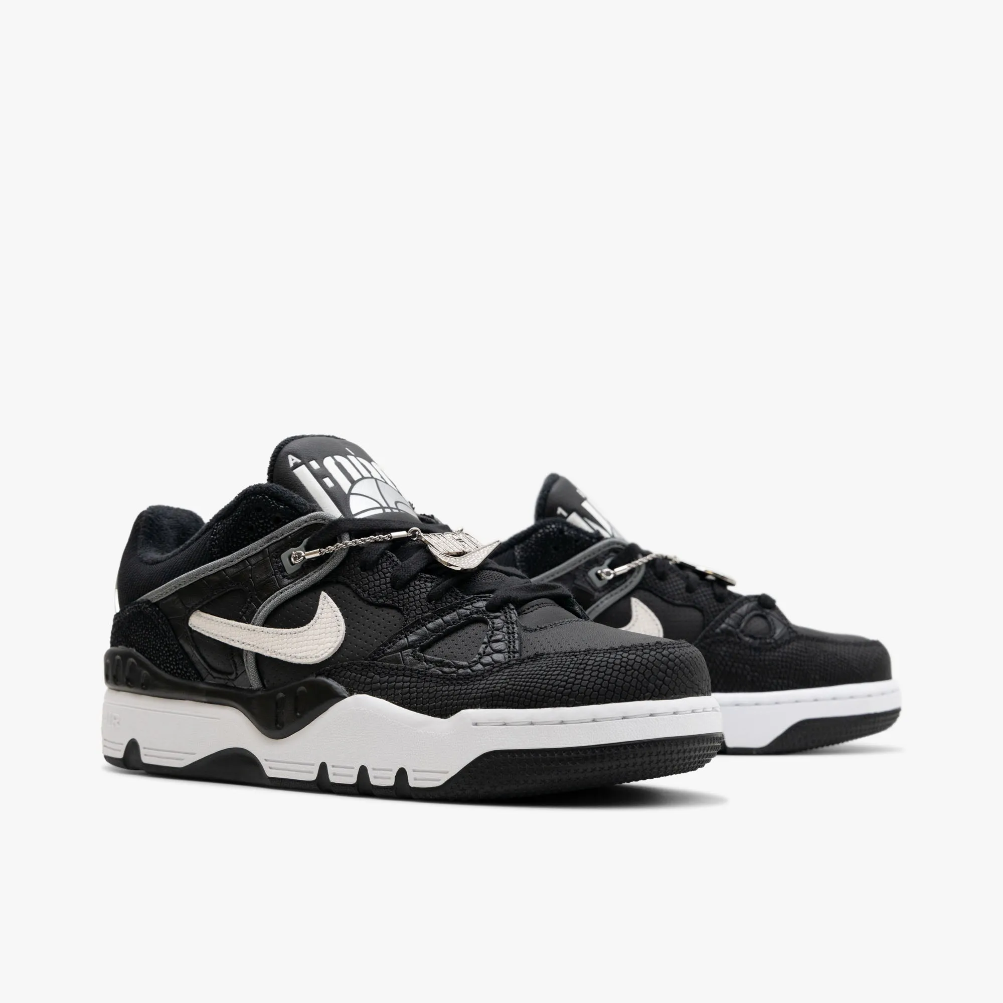 Comfortable Running Slip Control Nike x NIGO Air Force 3 Low SP Black / White - Smoke Grey