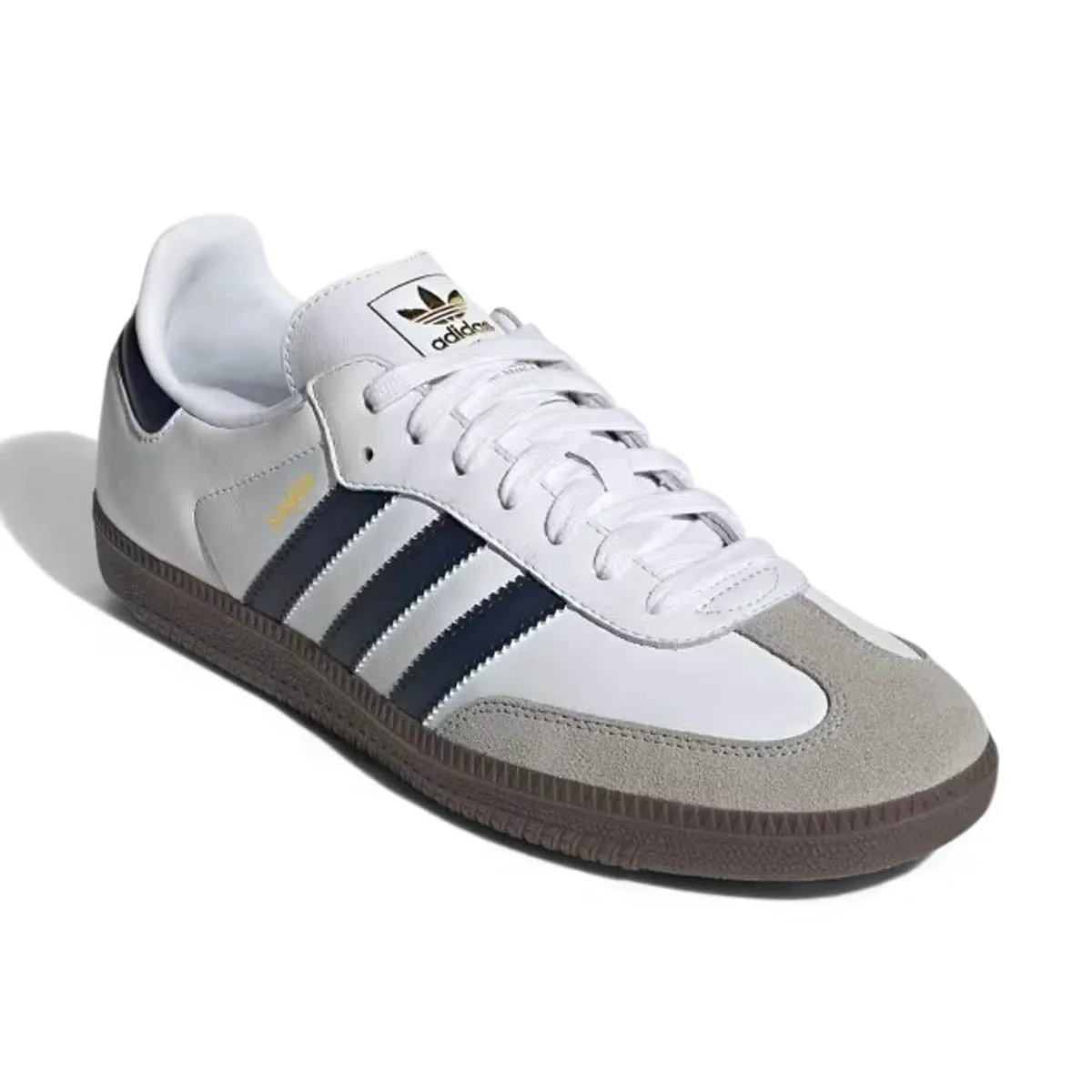 Adidas Samba OG 'Cloud White Night Indigo' Men's Shoes High rebound
