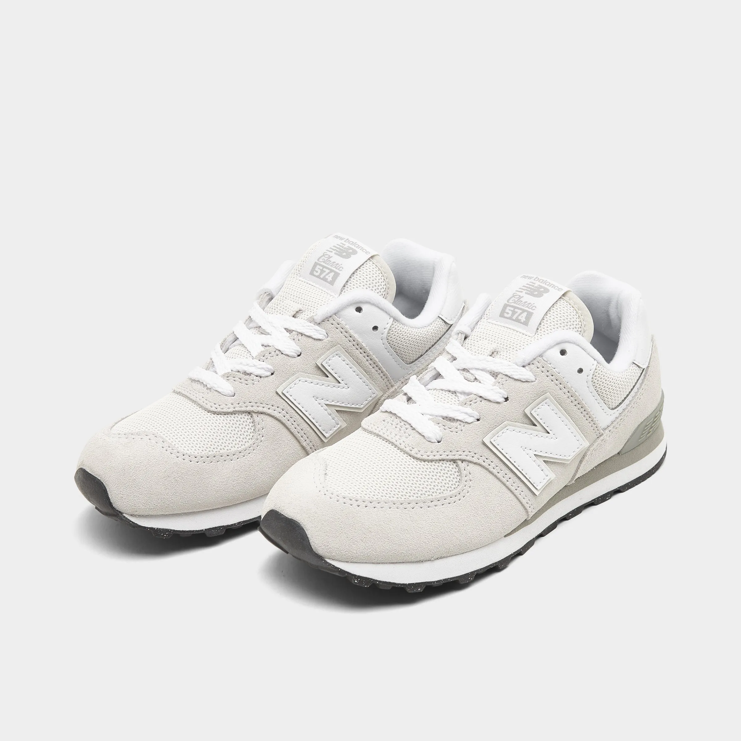 Hill - running New Balance Children's 574 Nimbus Cloud / White