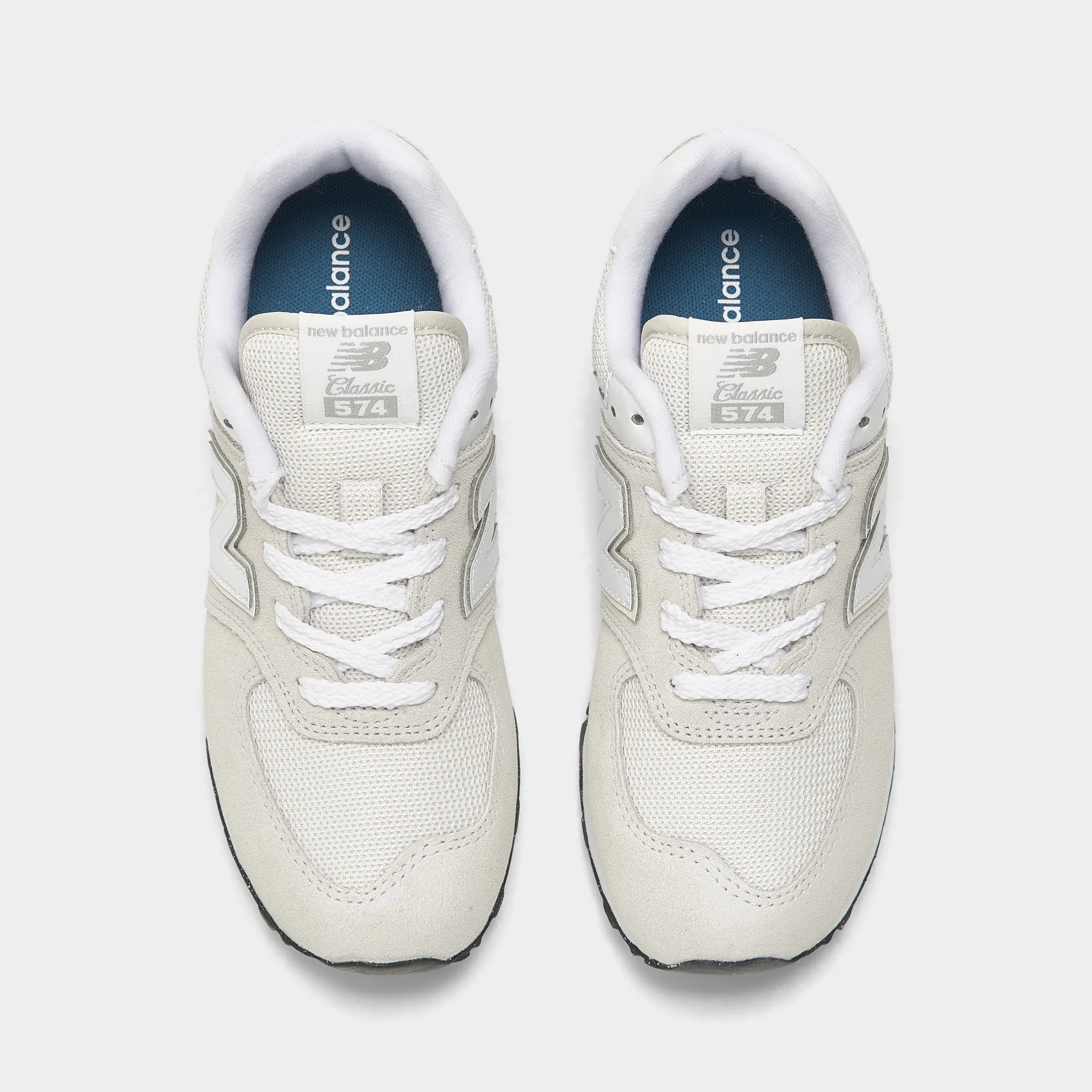 sustainable - feature shoes New Balance Children's 574 Nimbus Cloud / White