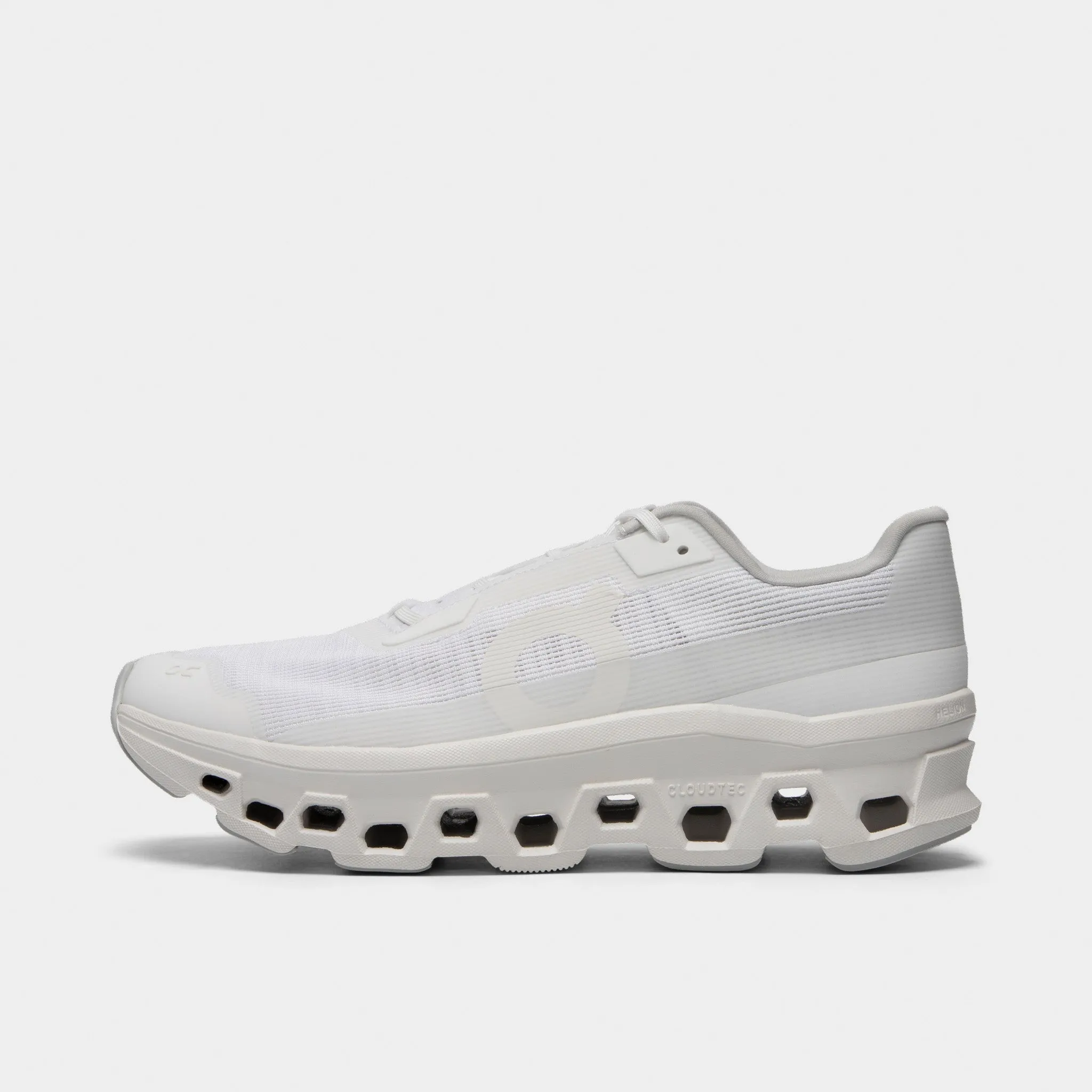 On Cloudmonster Void White / White perforated - lining shoes