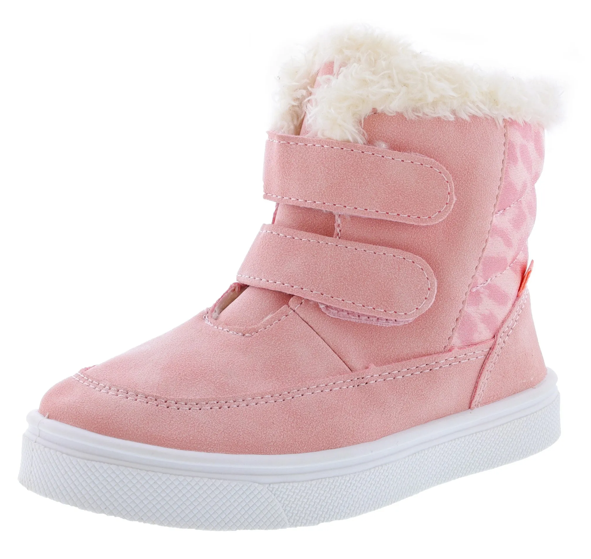 Oomphies Girls Toddler's Charlie Lightweight Dual Strap Boots Lace-Up Design Functional Build