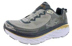 Hoka Men Ultra Marathon Cushioned Running Shoes Bondi 5 running with a molded insole