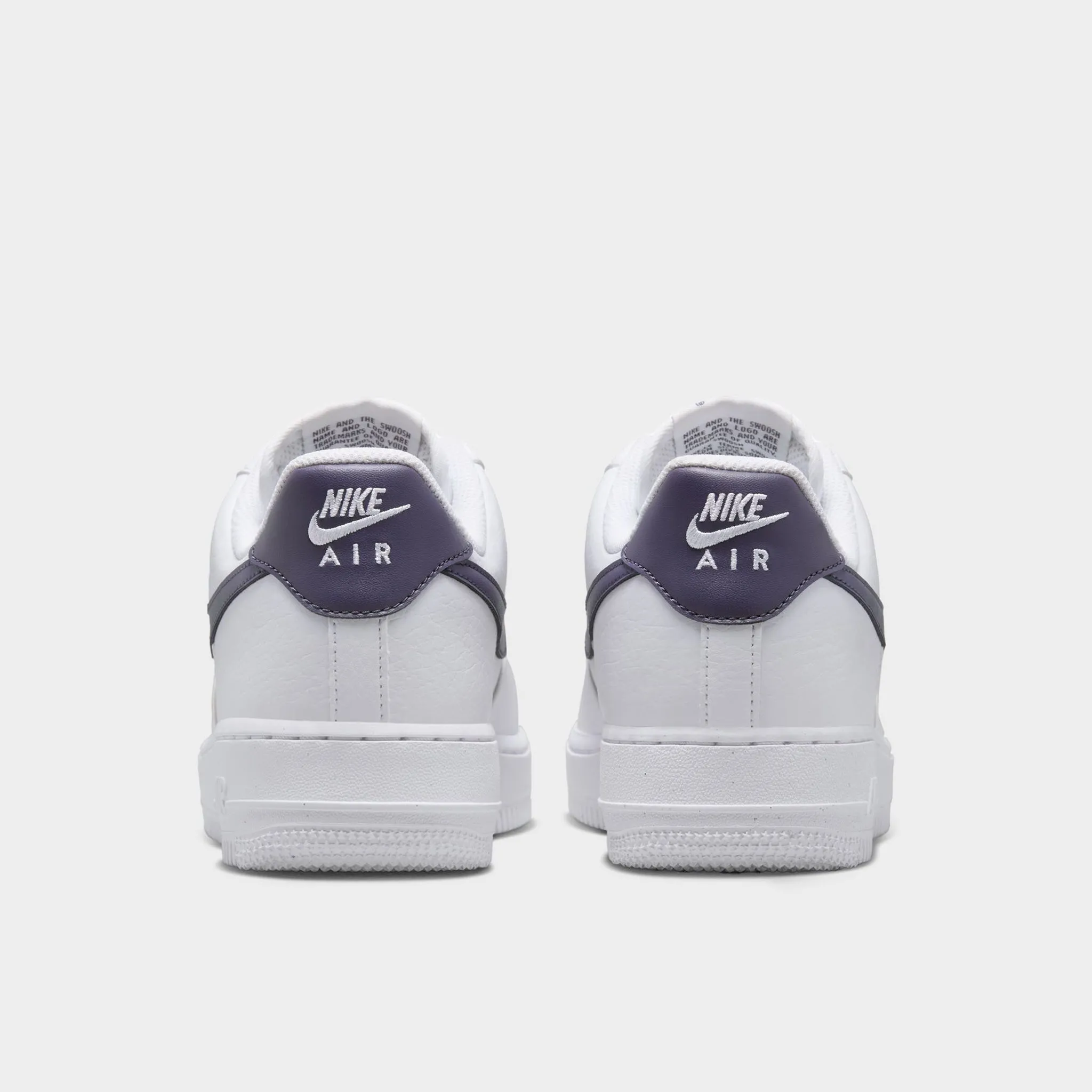 Tapered Collar Padding Reactive Transition Nike Women's Air Force 1 '07 Next Nature White / Dark Raisin