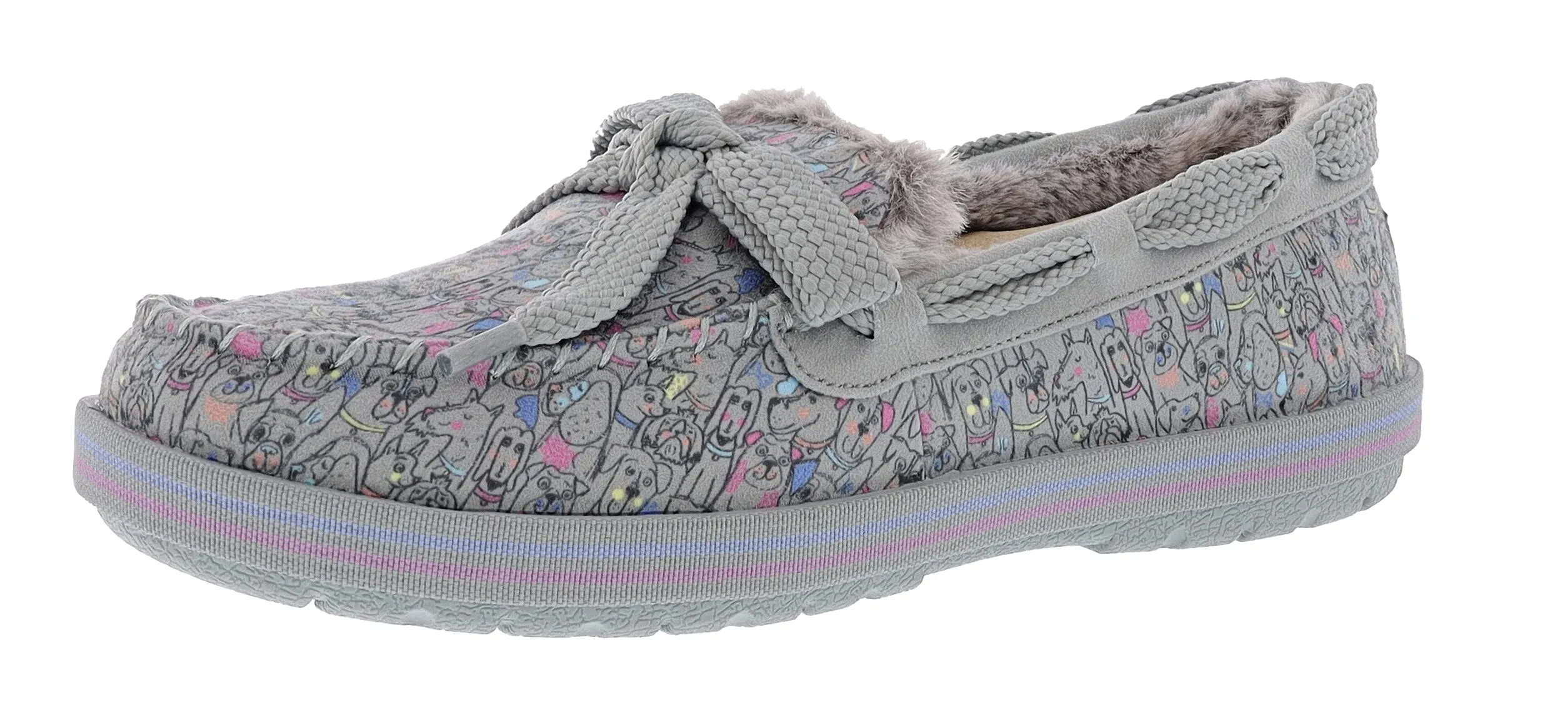 Skechers Women's Bobs Too Cozy Doodle Parade Slip On Slippers Relaxing Fit Easy Poolside Wear
