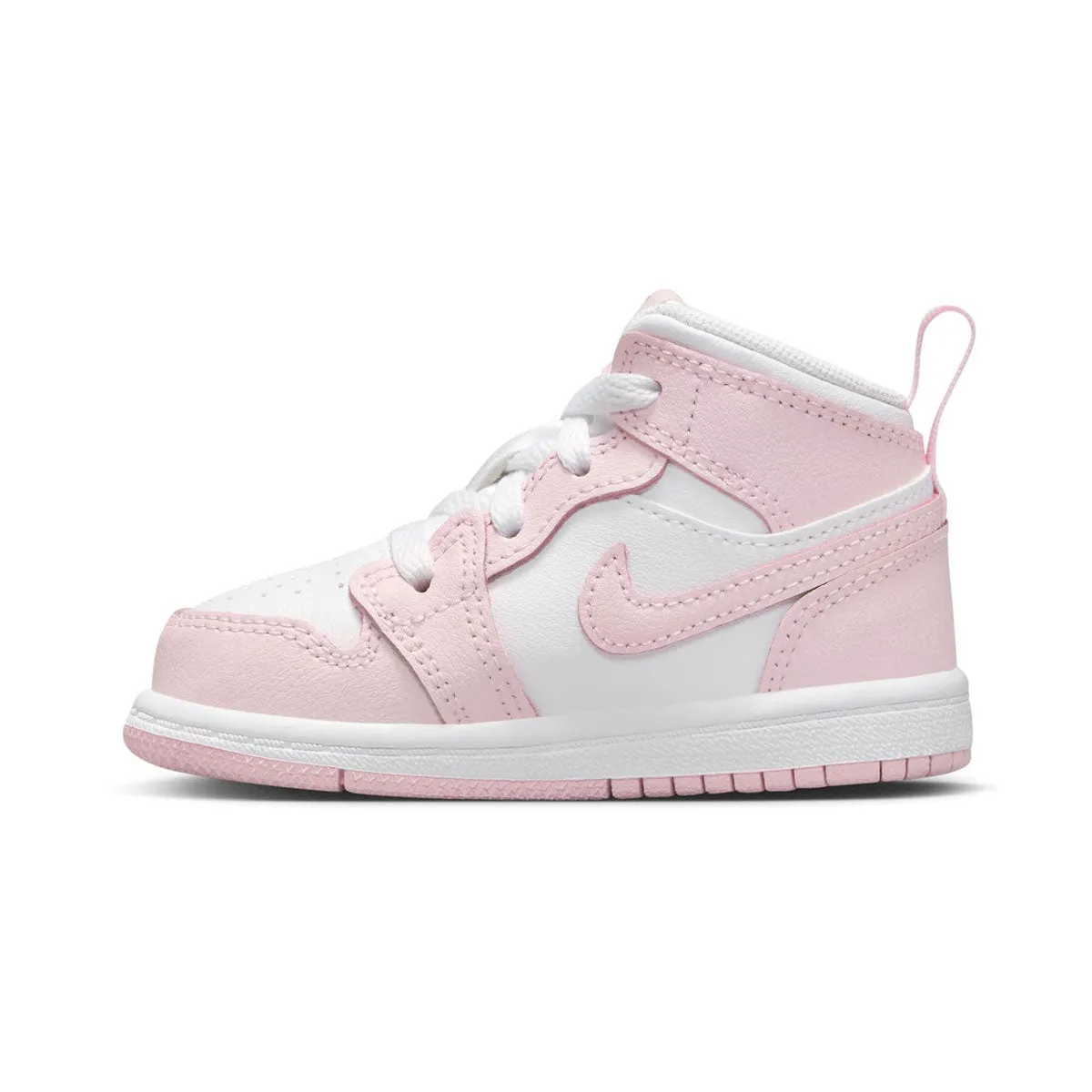 Eco Comfort Secure Band Closure Jordan 1 Mid 'Pink Foam Fire Red' Baby/Toddler Shoes