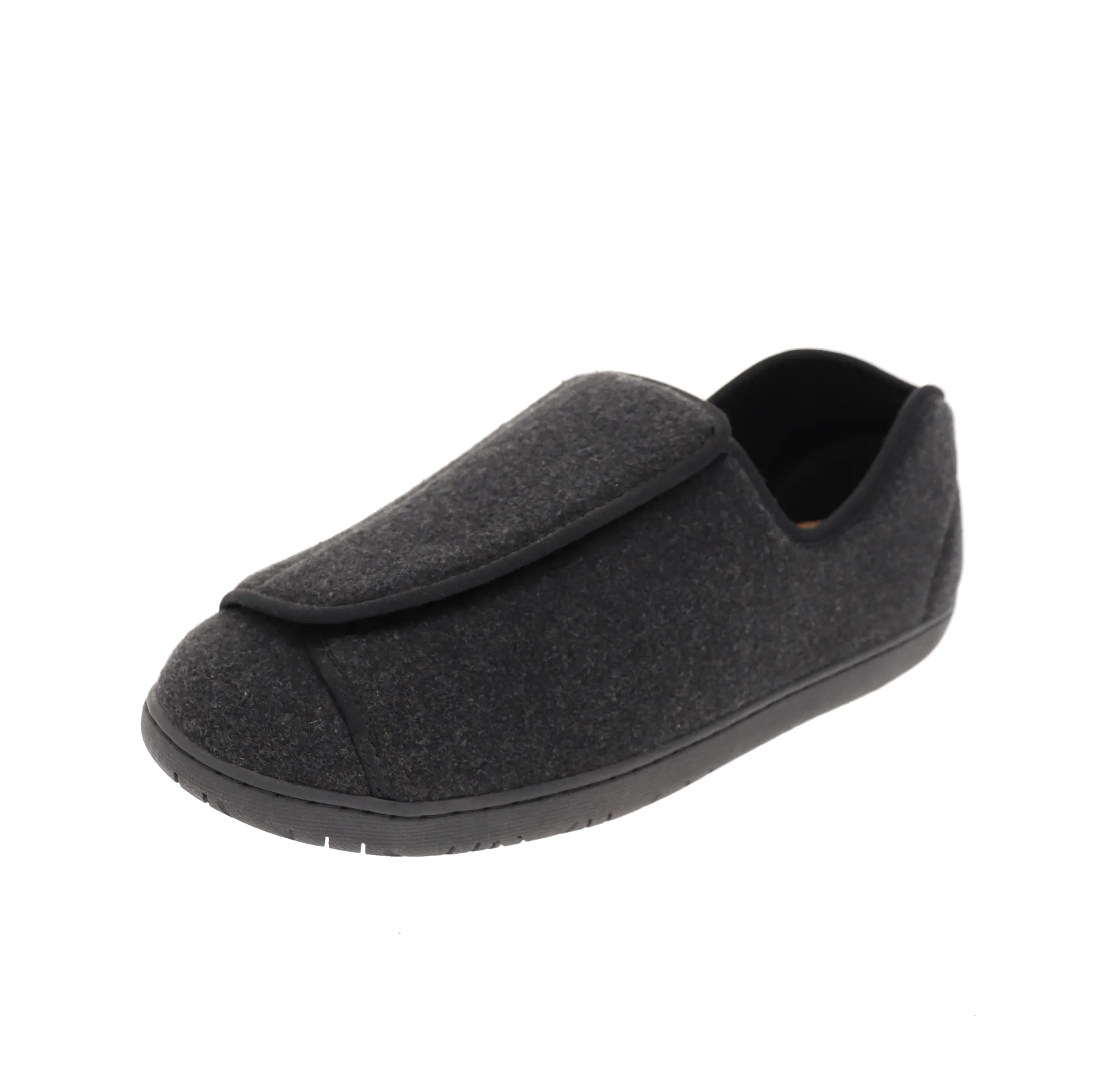 The Doctor 2 Extra-Depth Slipper in Blackwool - by Foamtreads Zip Up Design Foot Support Design