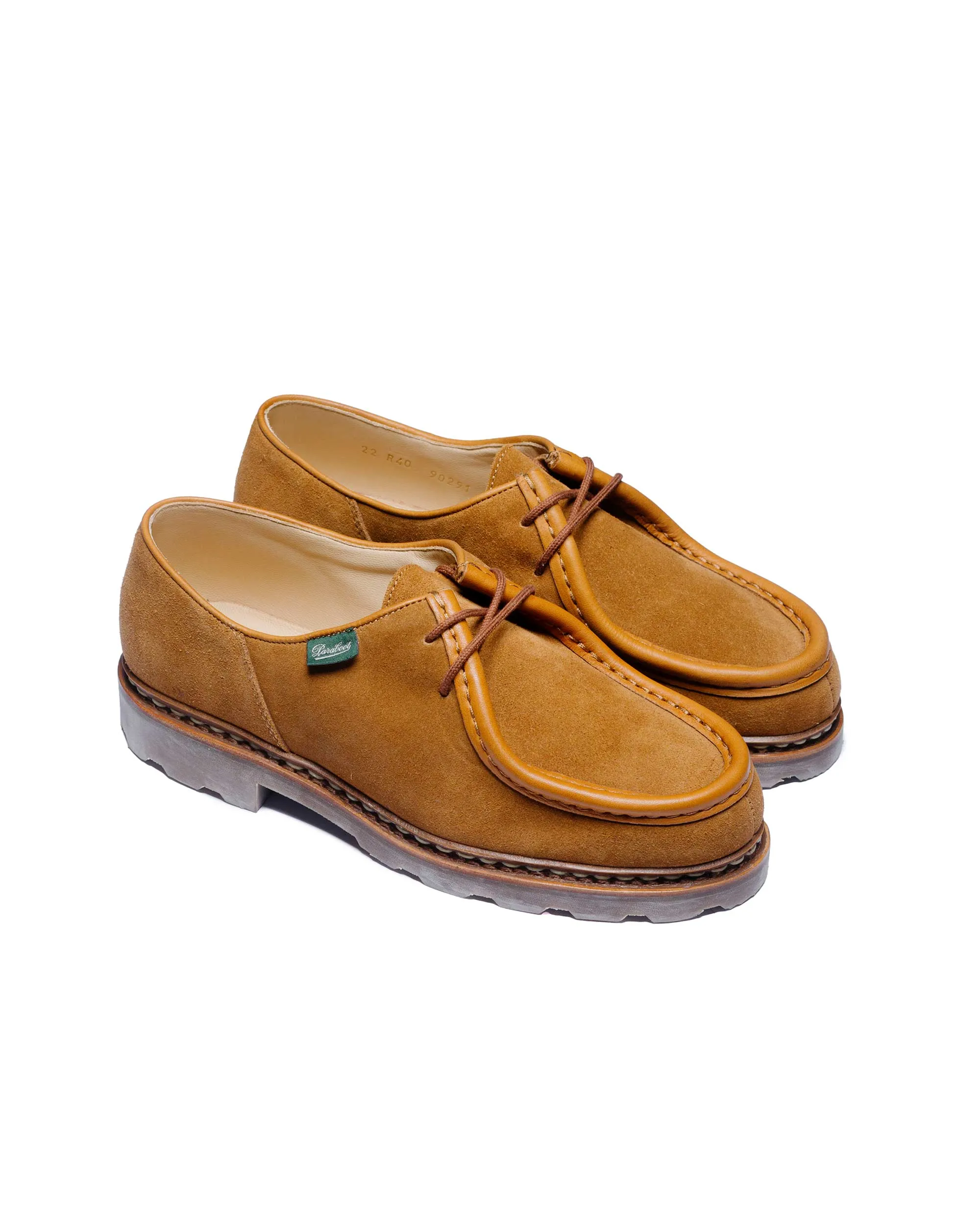 Paraboot Michael Velours Whisky Sleek Ease solo trip