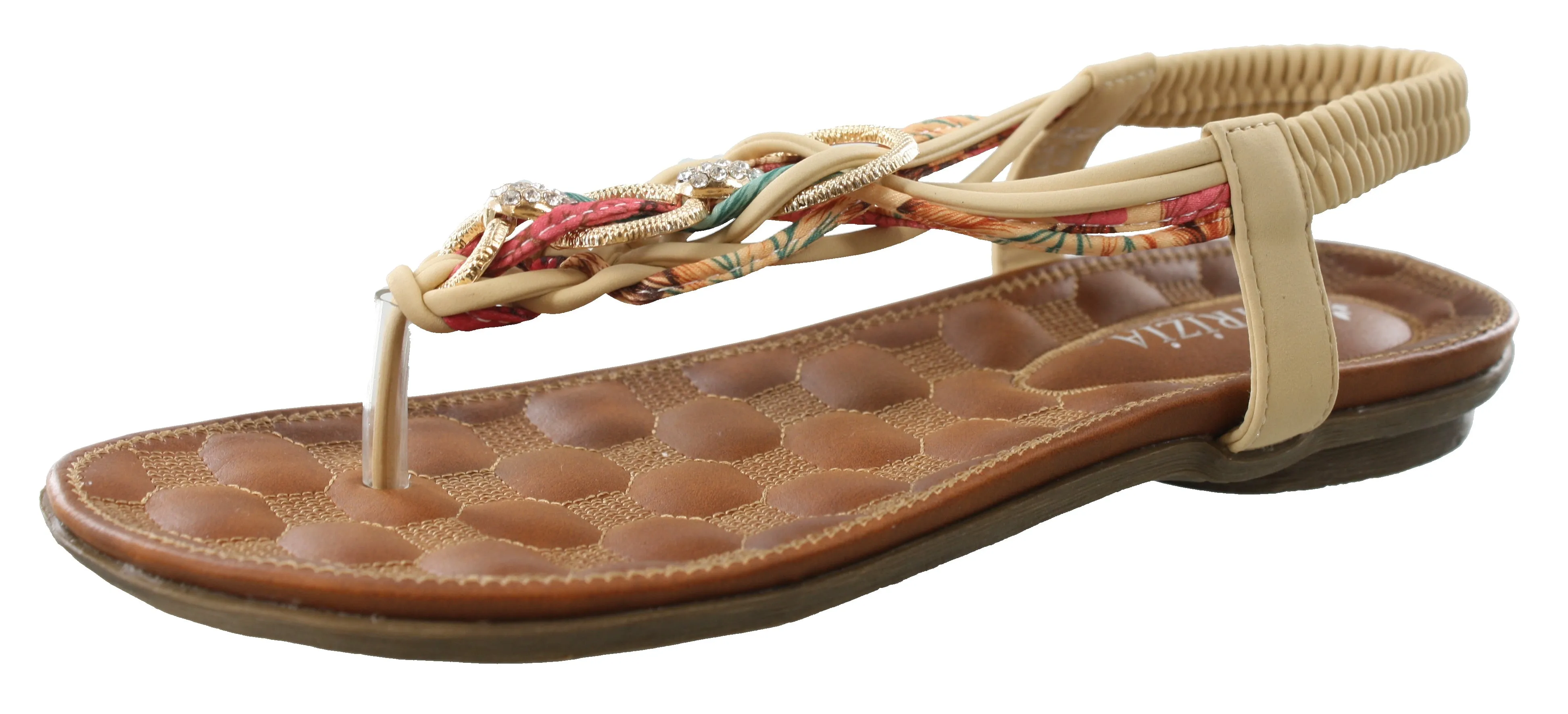 Patrizia Womens Gadelina Lightweight Summer T-Strap Sandals Comfortable Adventure Shoes