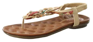 Patrizia Womens Gadelina Lightweight Summer T-Strap Sandals Comfortable Adventure Shoes