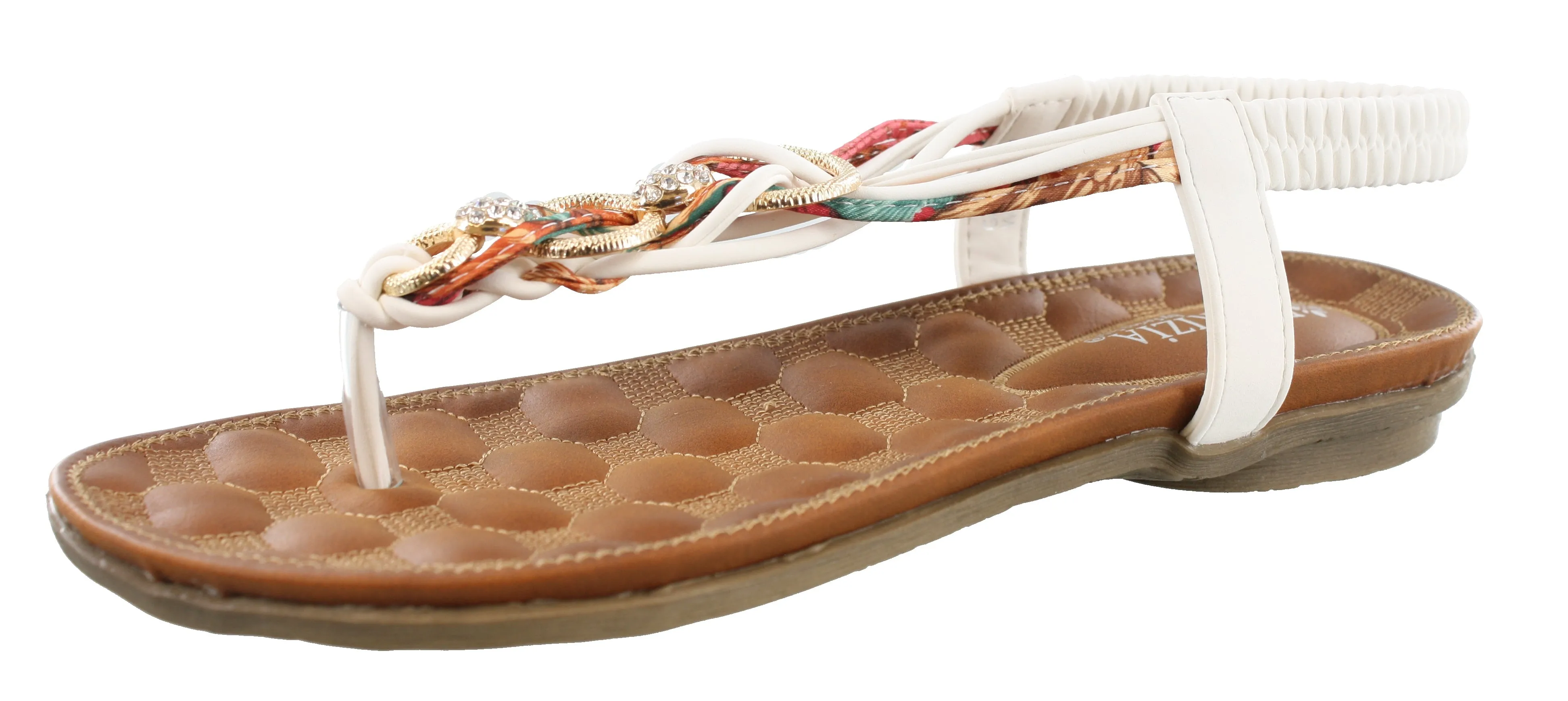 Comfortable Daily Footwear Fashionable Casual Shoes Patrizia Womens Gadelina Lightweight Summer T-Strap Sandals
