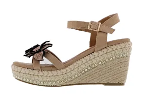 Fashionable Beach Footwear Patrizia Women's Sttropez Wedge Sandals