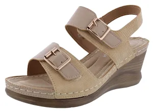Patrizia Women's Tavlin Wedge Sandals By Spring Step Vegan Heels Casual Pumps