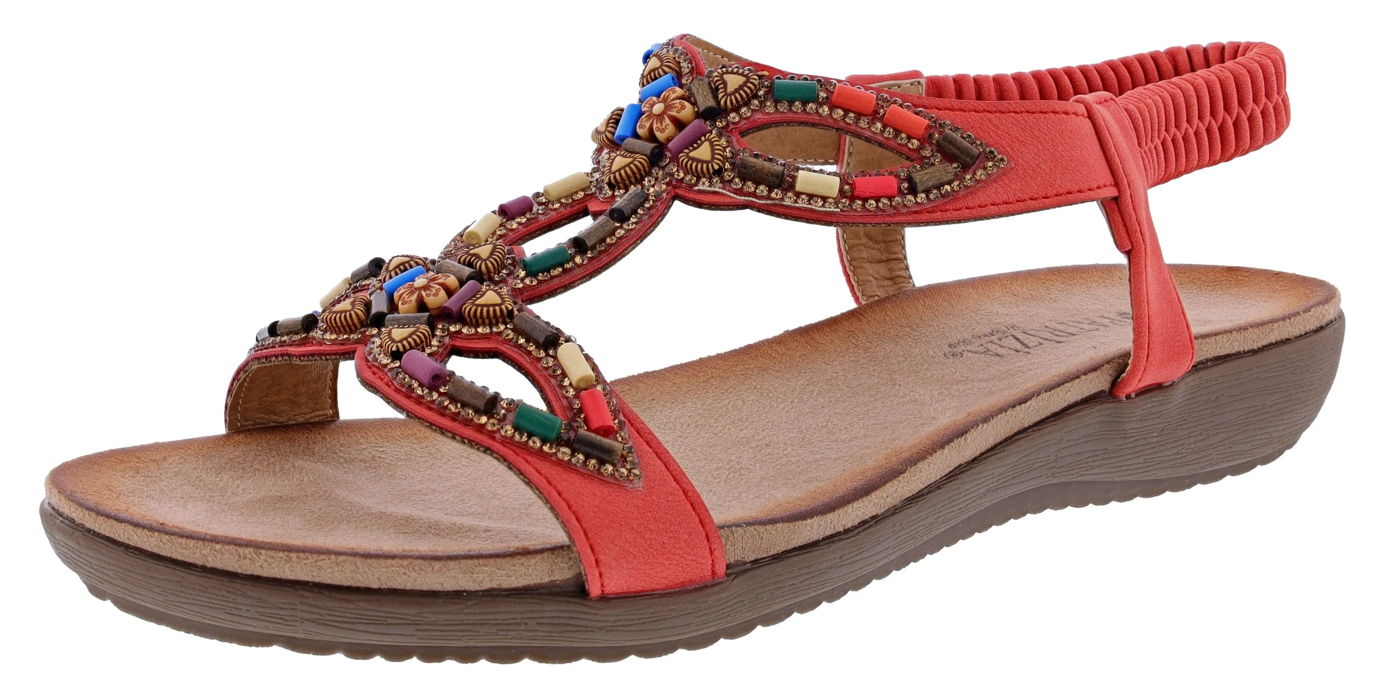 Patrizia Women's Volcanic T-Strap Summer Sandals By Spring Step Step Friendly cool shoes