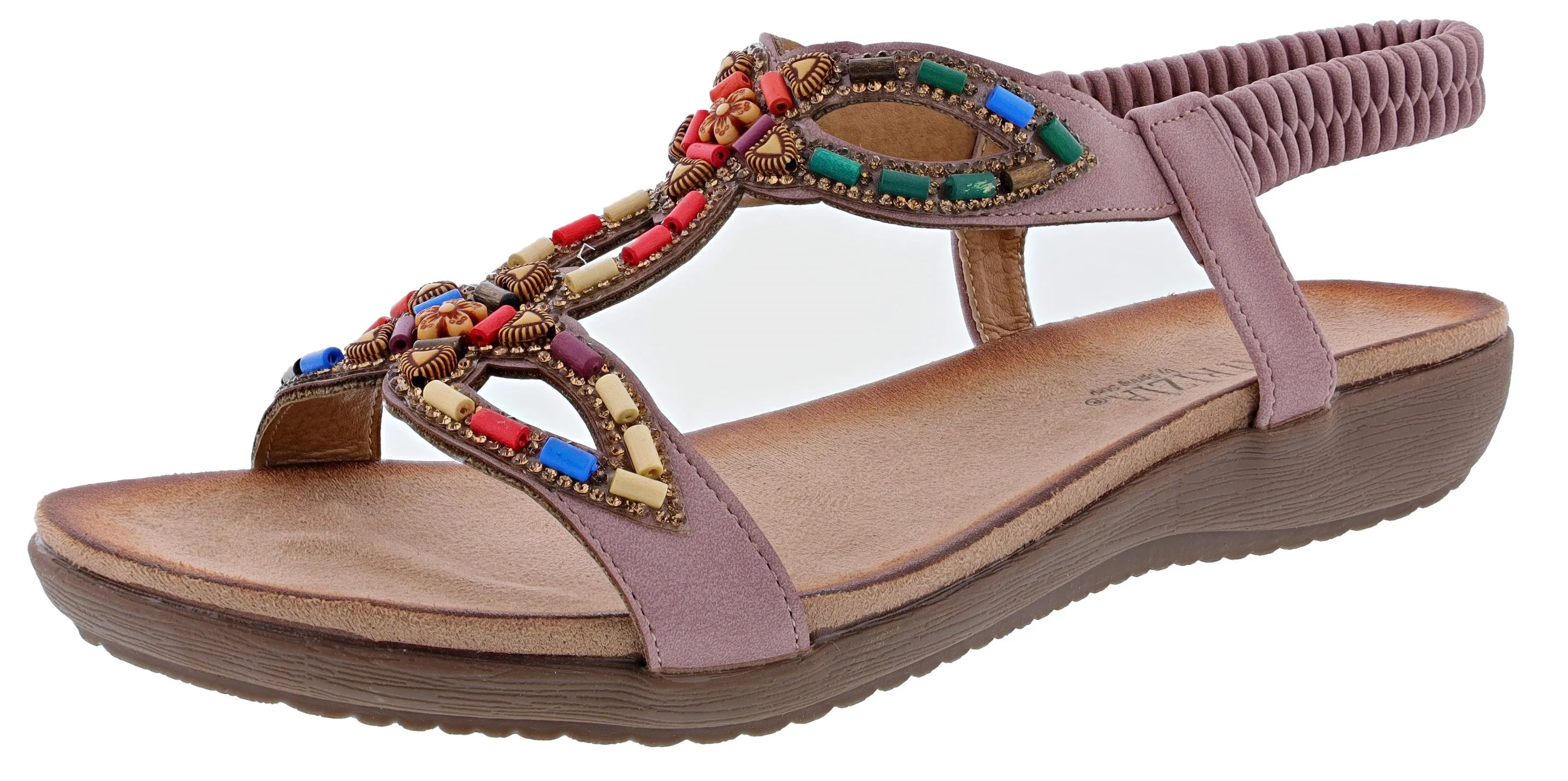therapeutic Patrizia Women's Volcanic T-Strap Summer Sandals By Spring Step