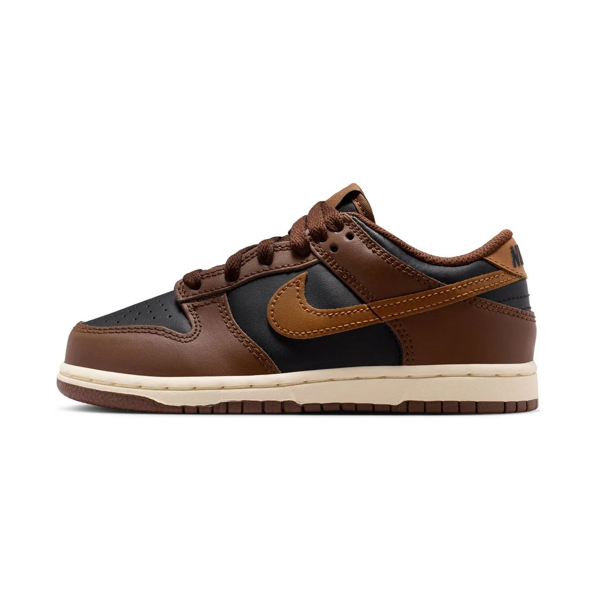 Weather Friendly Nike Dunk Low 'Brown Black' Little Kids' Shoes